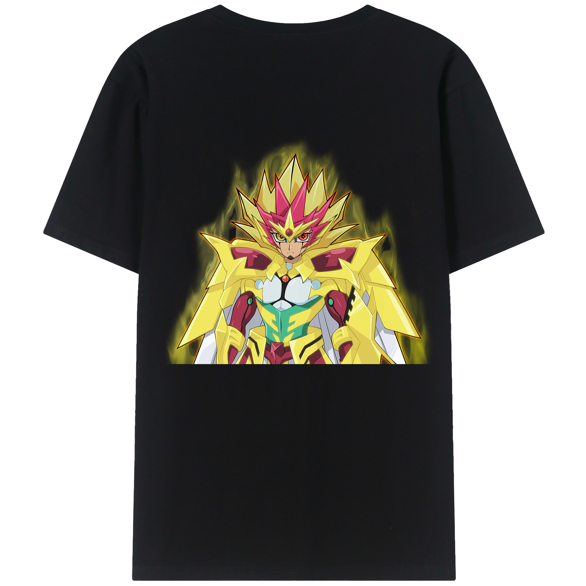 （画像用） 遊☆戯☆王 Yu-Gi-Oh! 綿100％ メンズ半袖Tシャツ（バックプリント） 通気性