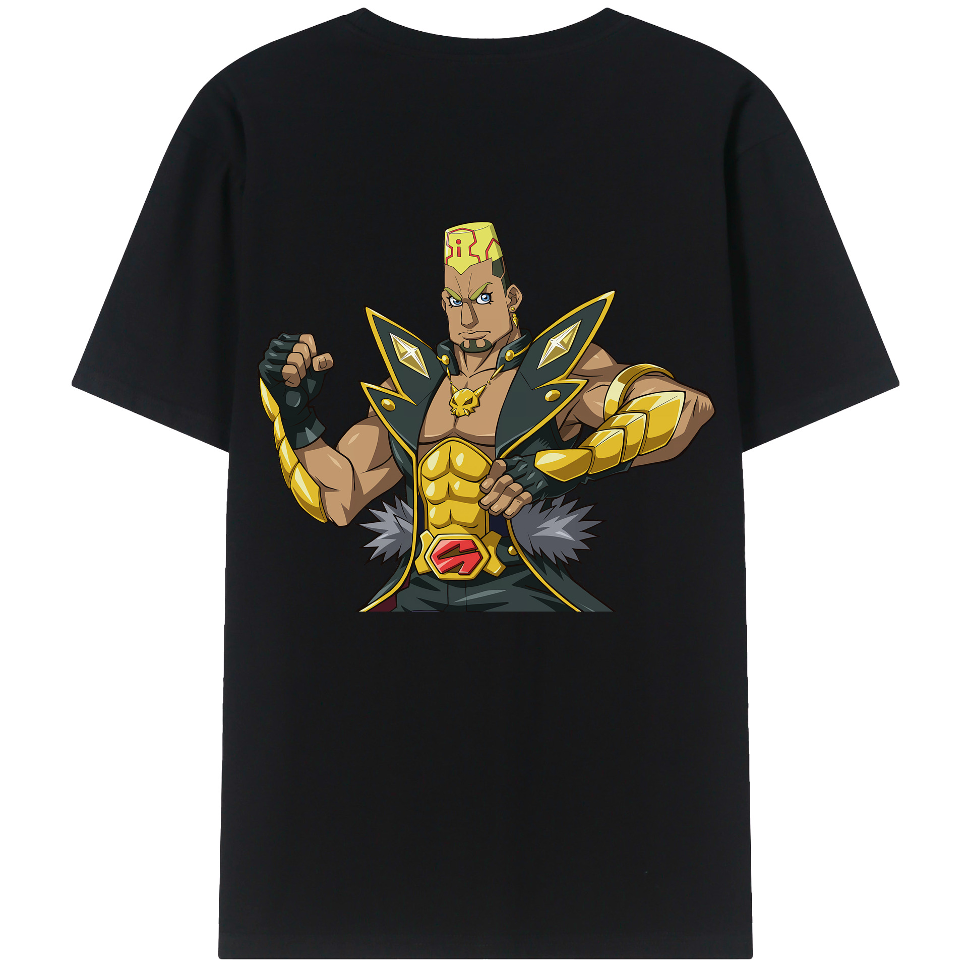 （画像用） 遊☆戯☆王 Yu-Gi-Oh! 綿100％ メンズ半袖Tシャツ（バックプリント） 通気性