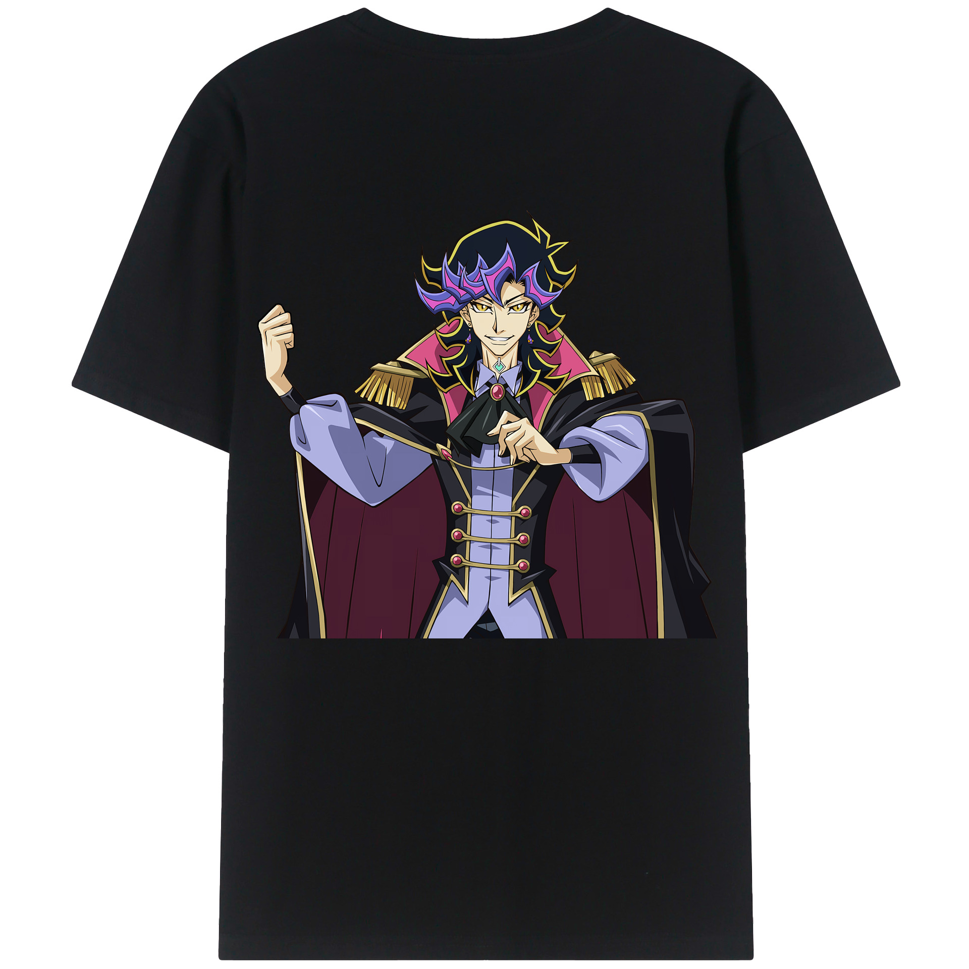 （画像用） 遊☆戯☆王 Yu-Gi-Oh! 綿100％ メンズ半袖Tシャツ（バックプリント） 通気性