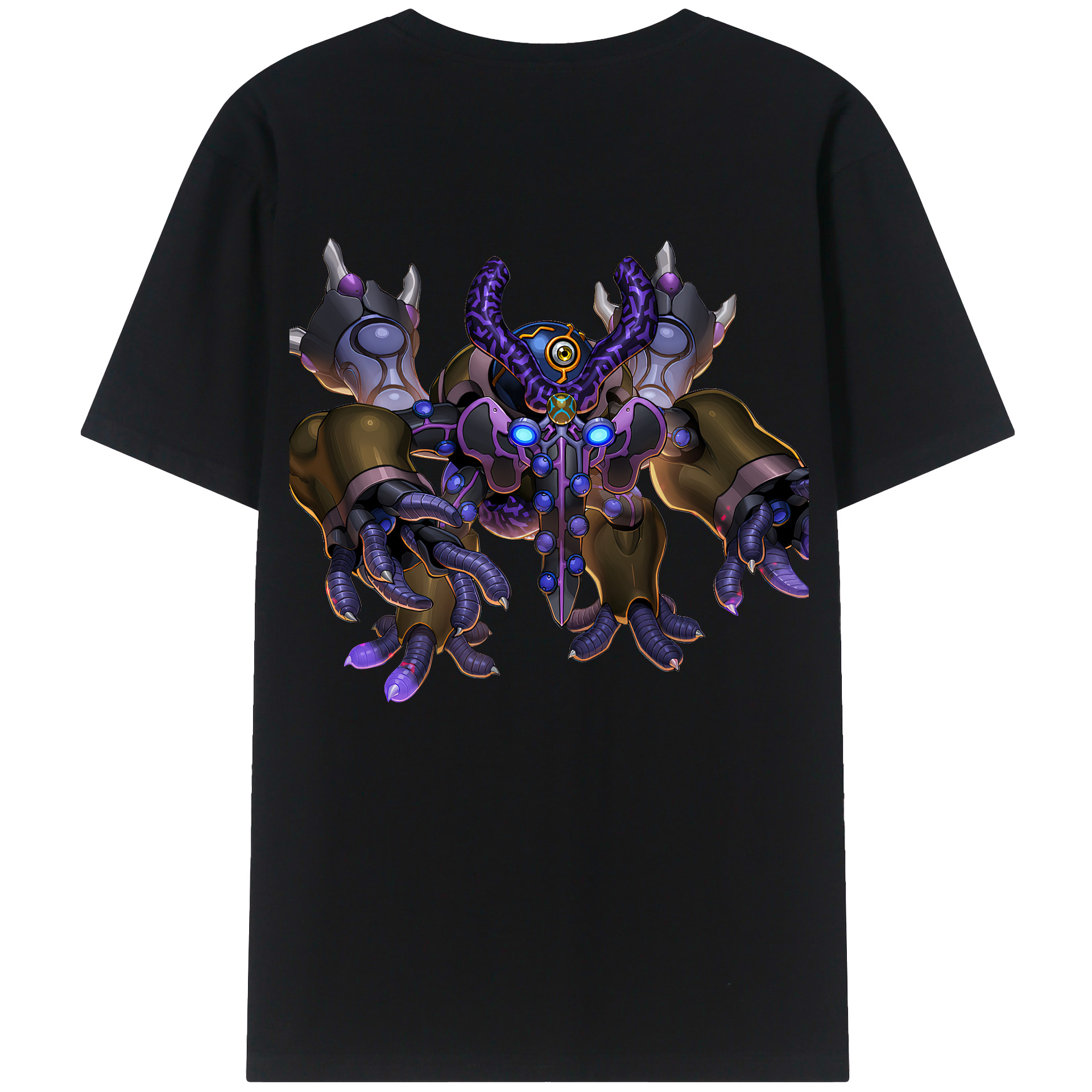 （画像用） 遊☆戯☆王 Yu-Gi-Oh! 綿100％ メンズ半袖Tシャツ（バックプリント） 通気性