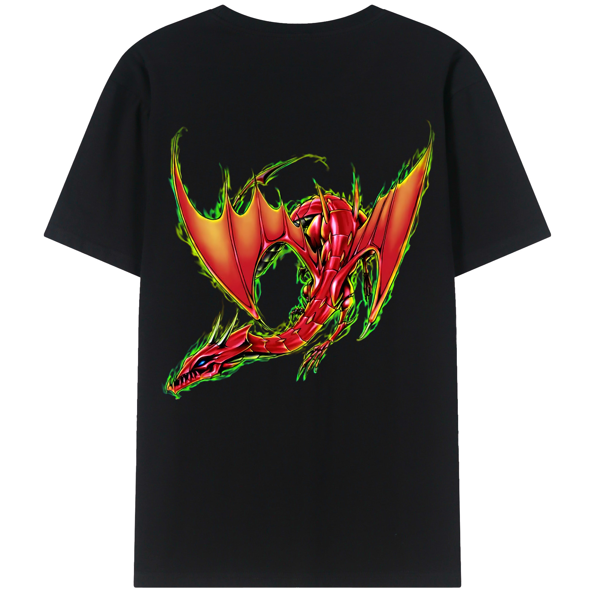 （画像用） 遊☆戯☆王 Yu-Gi-Oh! 綿100％ メンズ半袖Tシャツ（バックプリント） 通気性