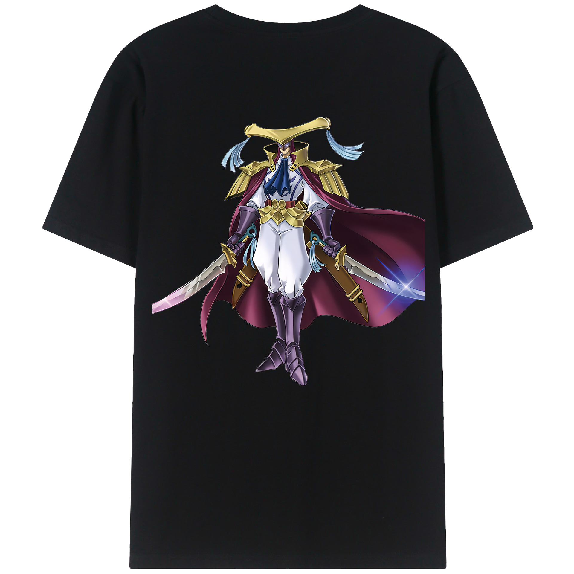 （画像用） 遊☆戯☆王 Yu-Gi-Oh! 綿100％ メンズ半袖Tシャツ（バックプリント） 通気性