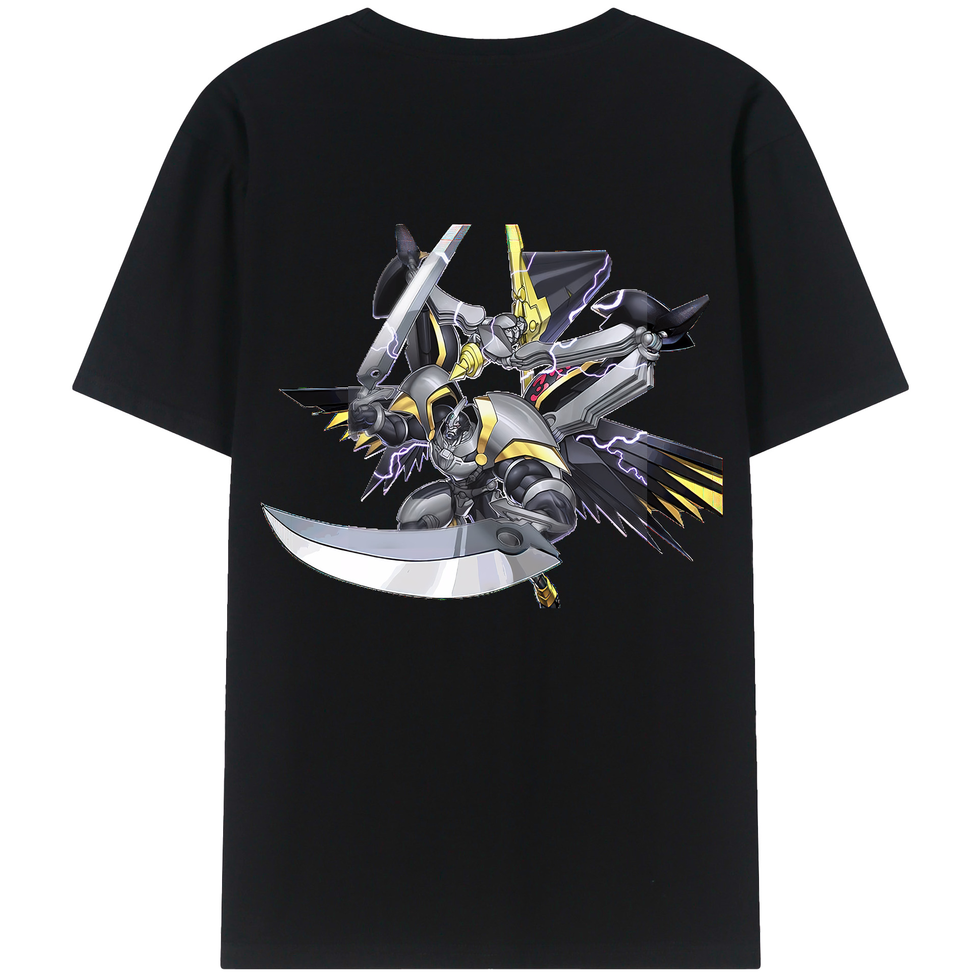 （画像用） 遊☆戯☆王 Yu-Gi-Oh! 綿100％ メンズ半袖Tシャツ（バックプリント） 通気性