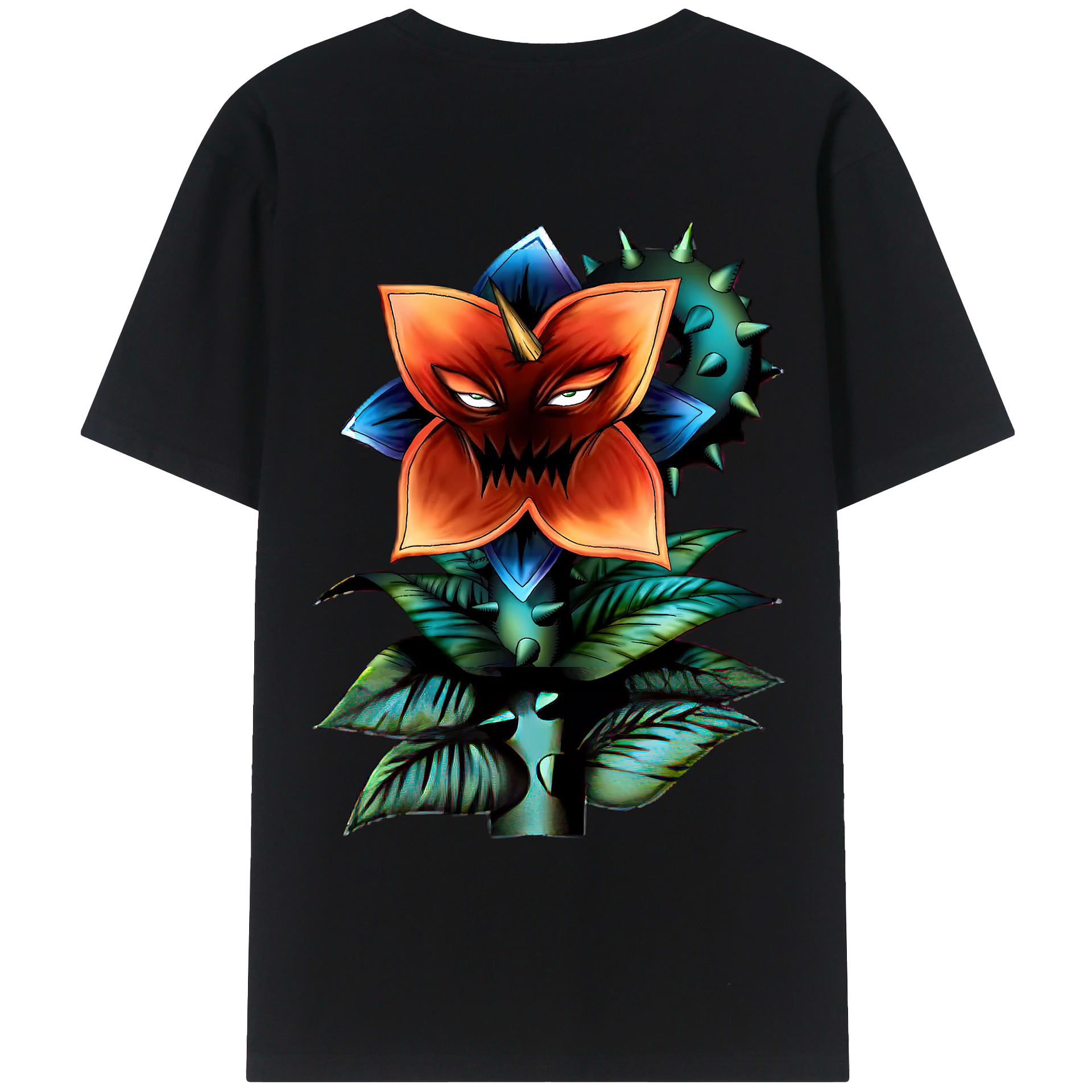 （画像用） 遊☆戯☆王 Yu-Gi-Oh! 綿100％ メンズ半袖Tシャツ（バックプリント） 通気性