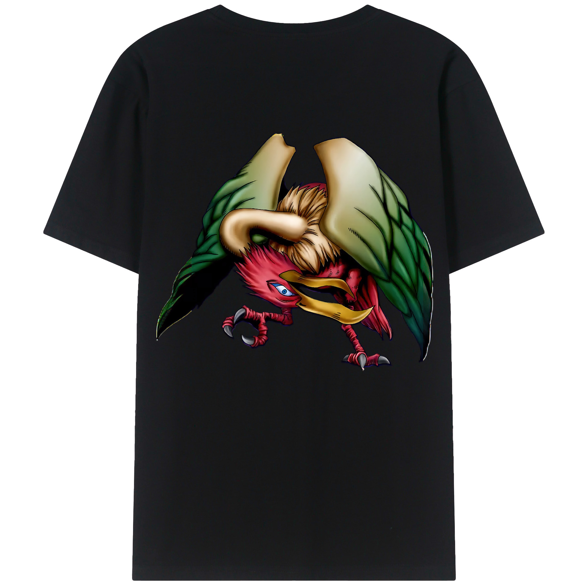 （画像用） 遊☆戯☆王 Yu-Gi-Oh! 綿100％ メンズ半袖Tシャツ（バックプリント） 通気性
