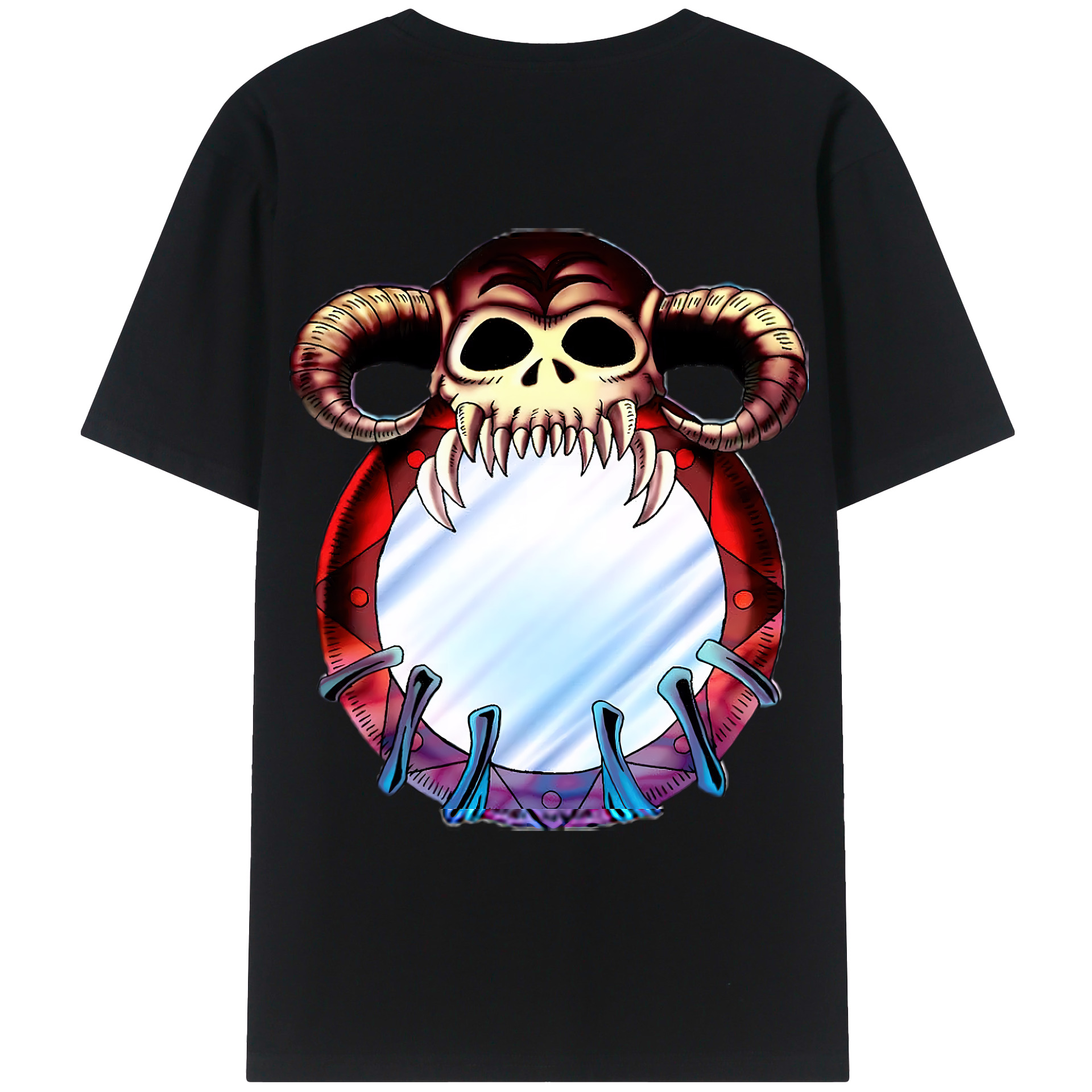 （画像用） 遊☆戯☆王 Yu-Gi-Oh! 綿100％ メンズ半袖Tシャツ（バックプリント） 通気性