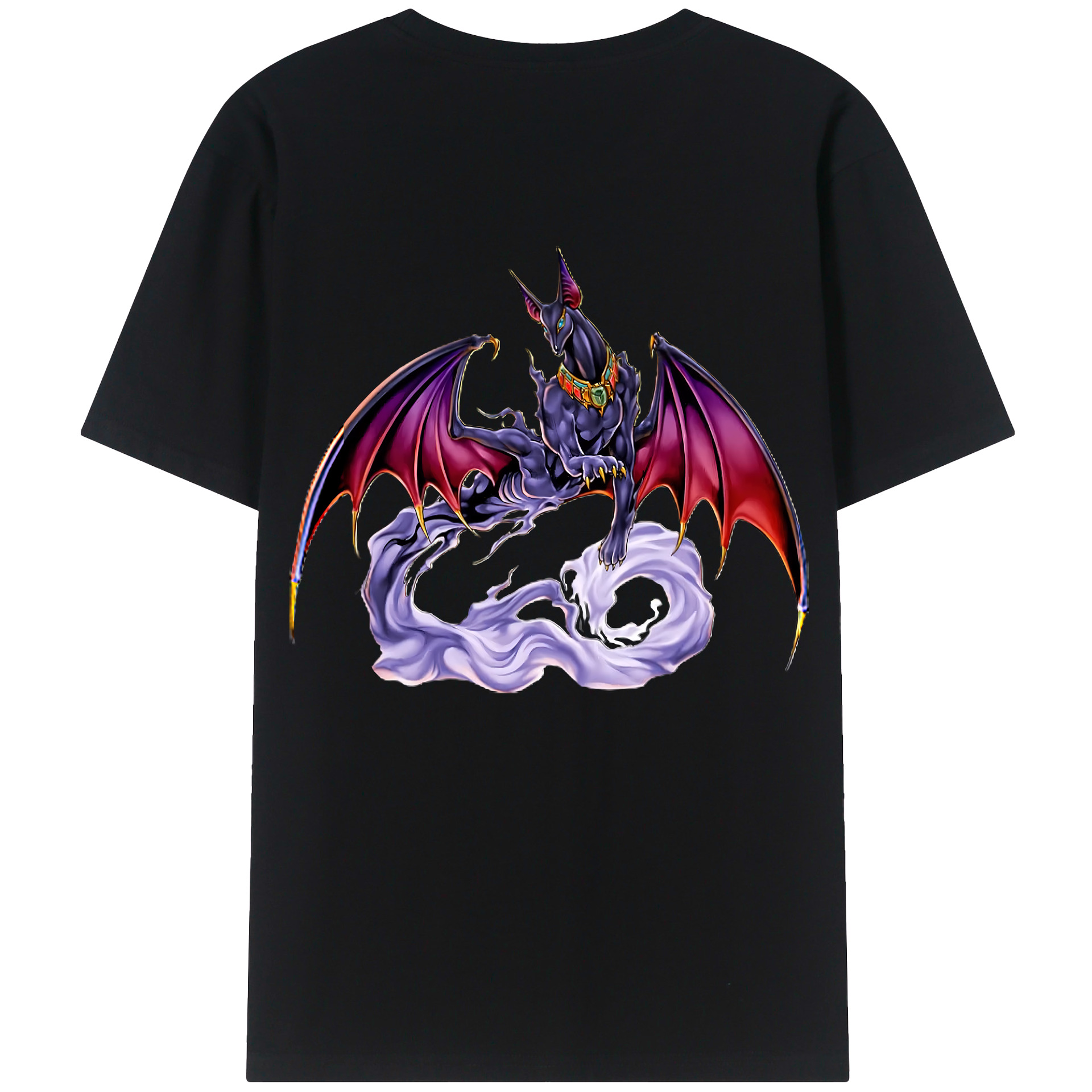 （画像用） 遊☆戯☆王 Yu-Gi-Oh! 綿100％ メンズ半袖Tシャツ（バックプリント） 通気性