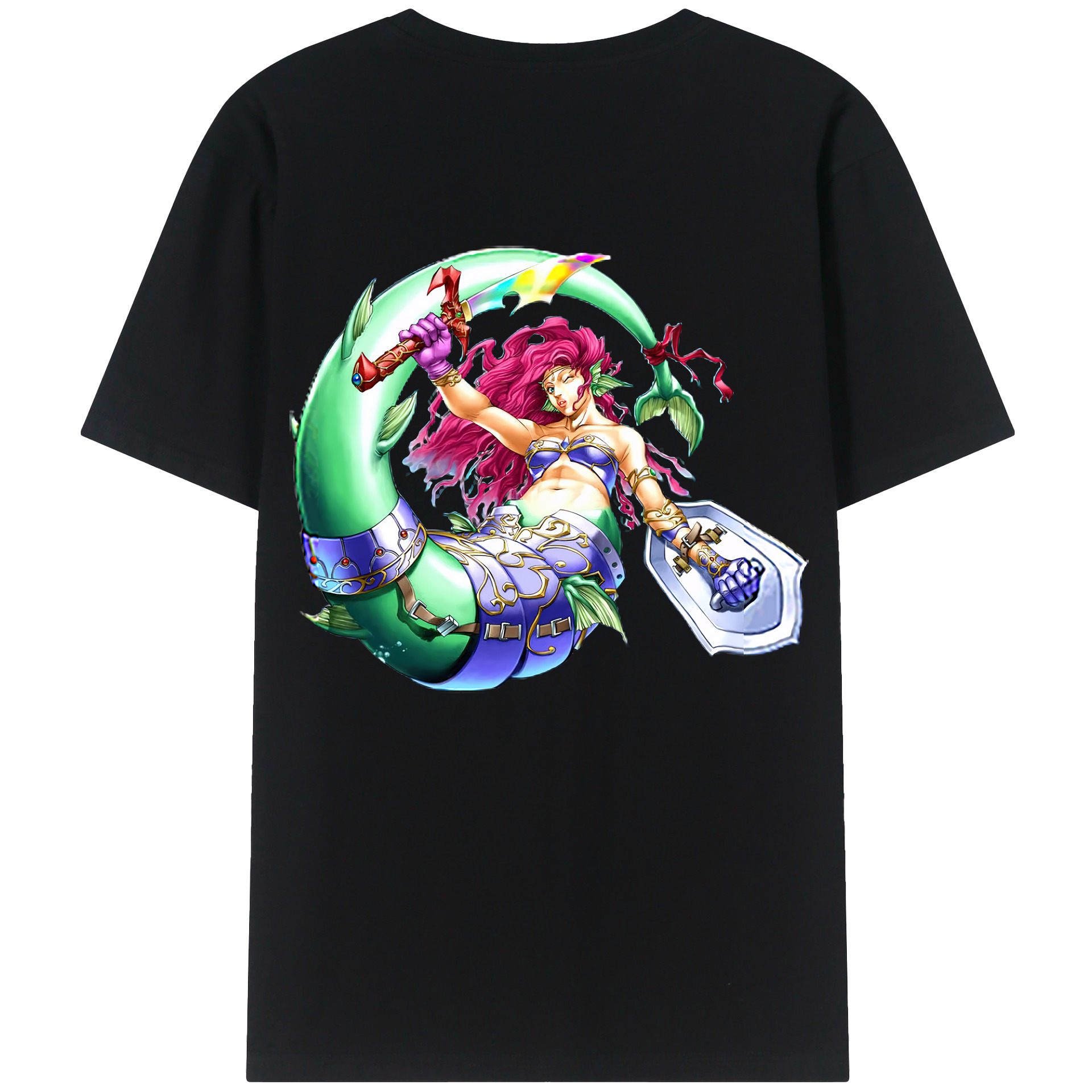 （画像用） 遊☆戯☆王 Yu-Gi-Oh! 綿100％ メンズ半袖Tシャツ（バックプリント） 通気性