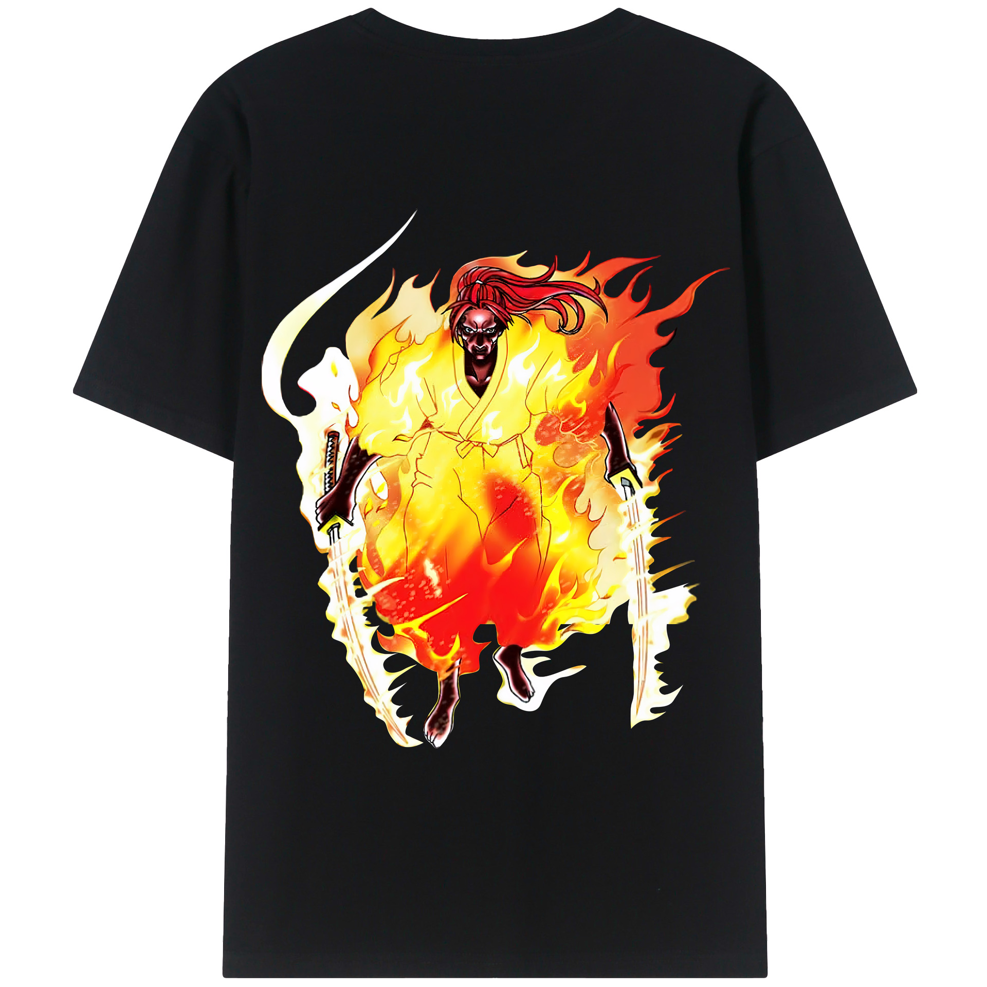 （画像用） 遊☆戯☆王 Yu-Gi-Oh! 綿100％ メンズ半袖Tシャツ（バックプリント） 通気性