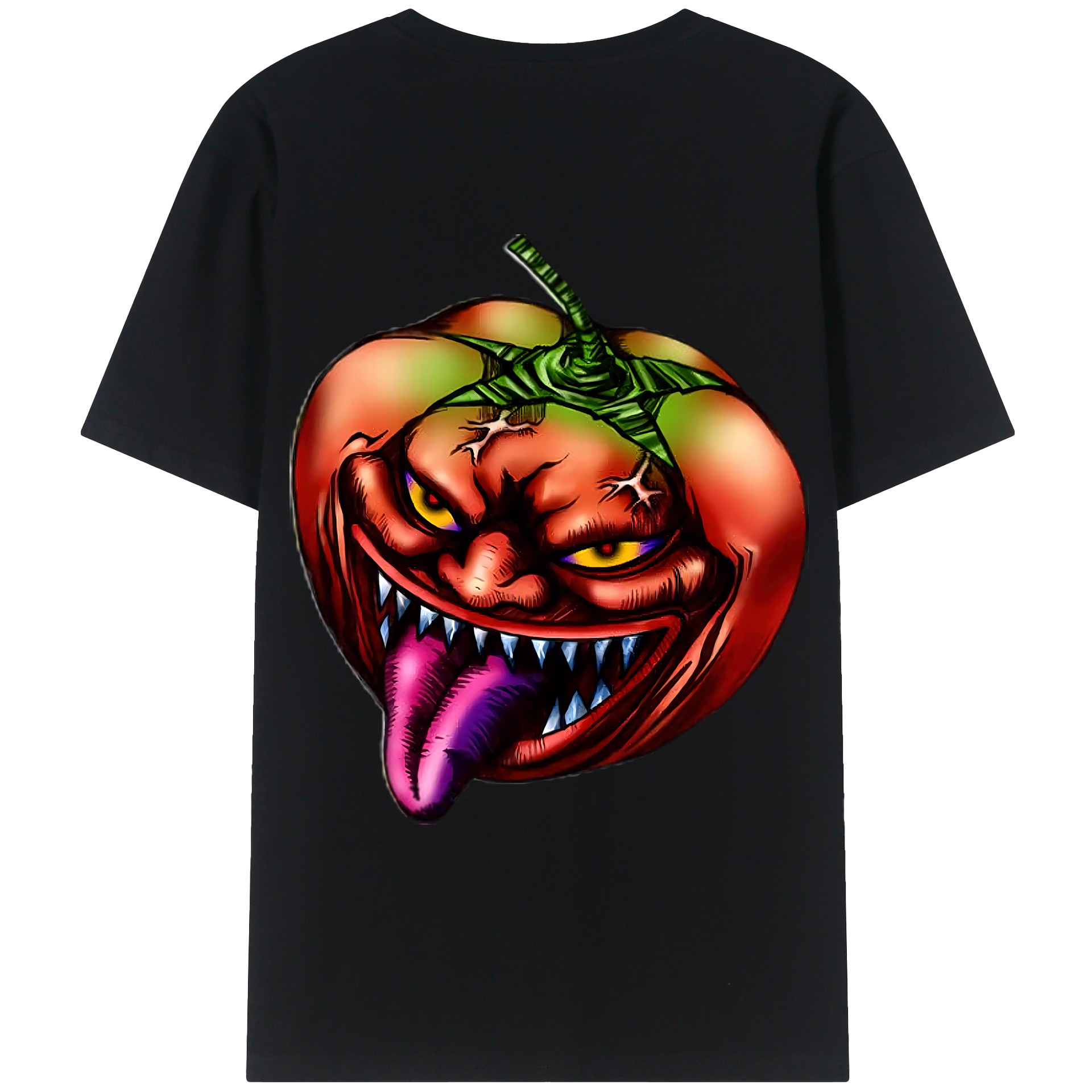 （画像用） 遊☆戯☆王 Yu-Gi-Oh! 綿100％ メンズ半袖Tシャツ（バックプリント） 通気性