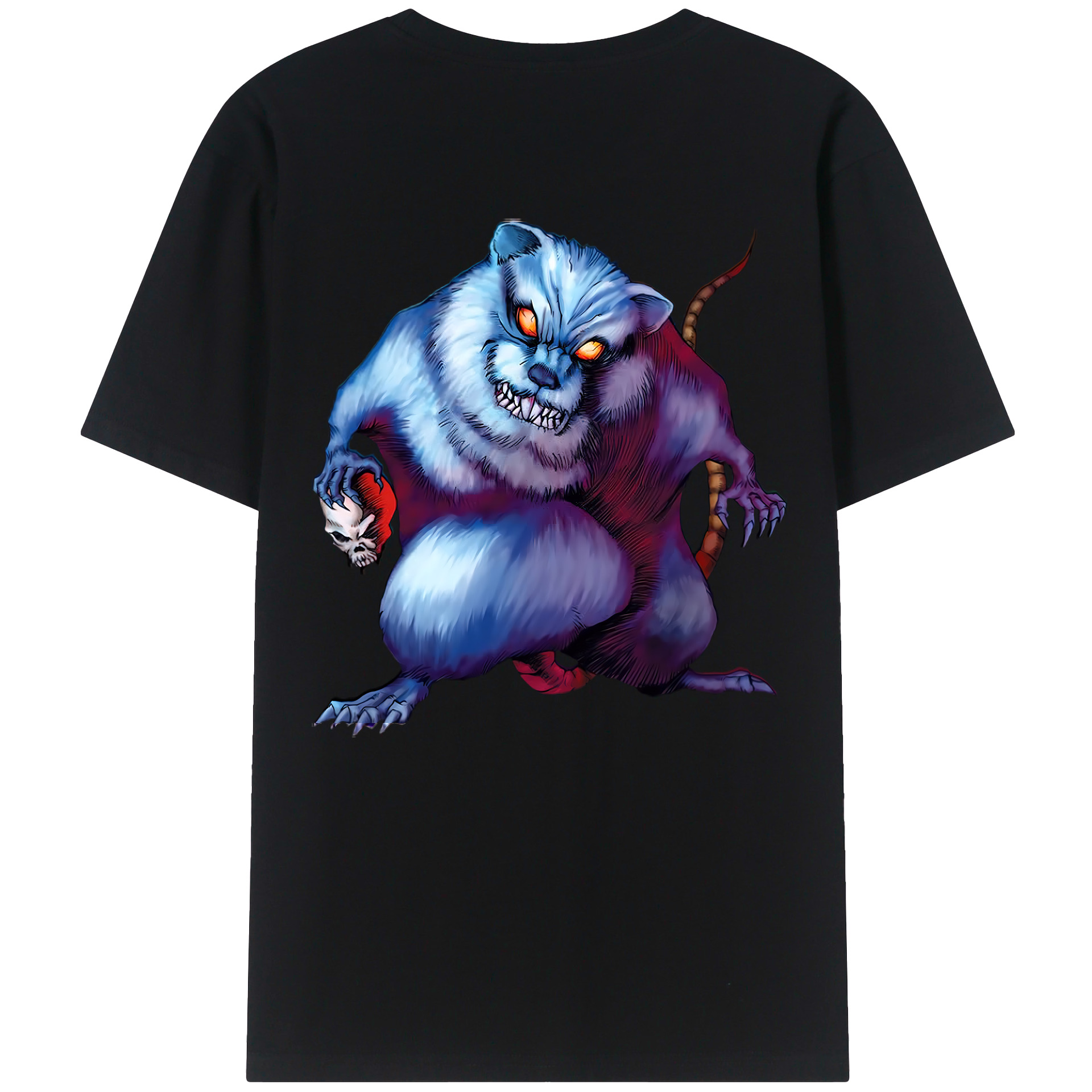 （画像用） 遊☆戯☆王 Yu-Gi-Oh! 綿100％ メンズ半袖Tシャツ（バックプリント） 通気性