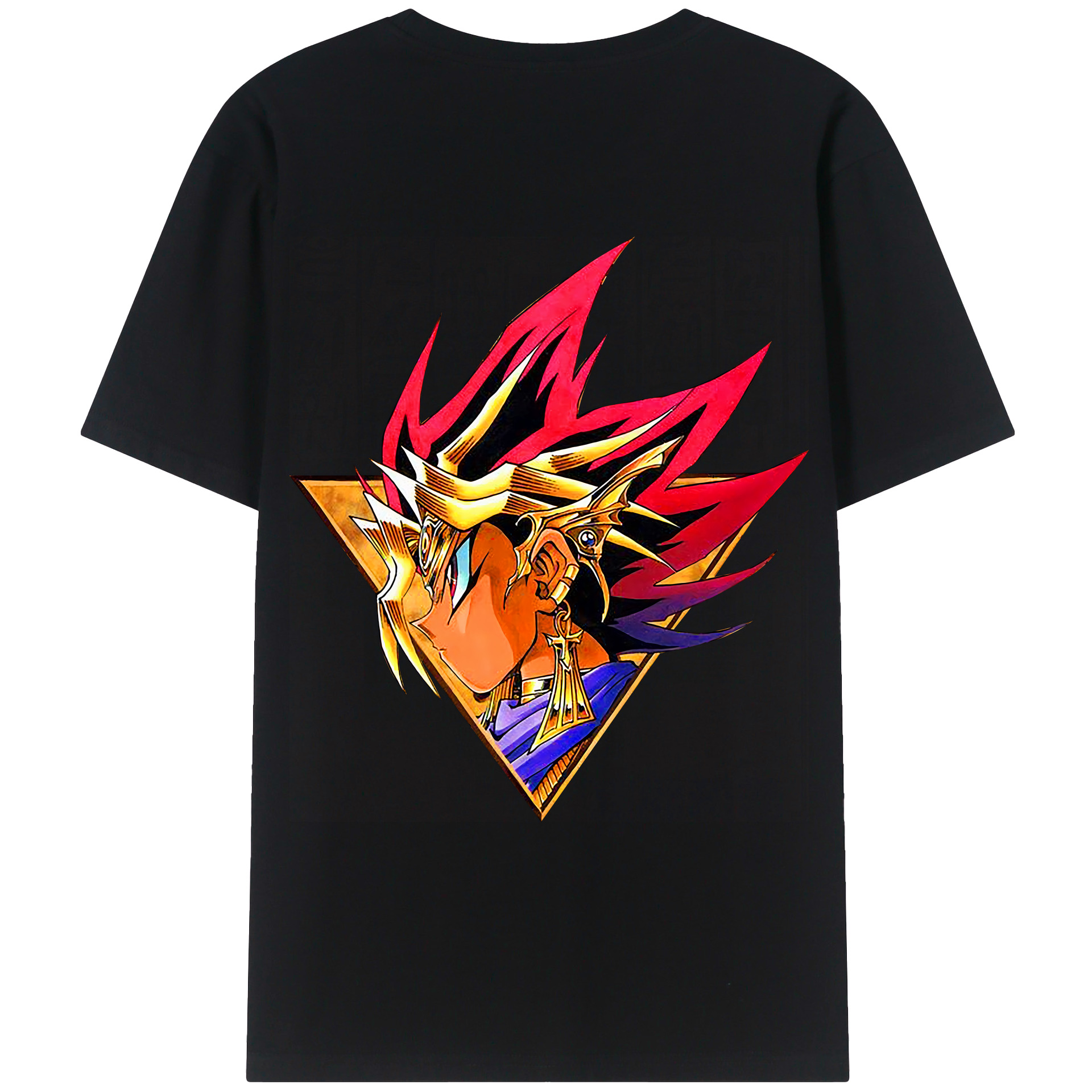 （画像用） 遊☆戯☆王 Yu-Gi-Oh! 綿100％ メンズ半袖Tシャツ（バックプリント） 通気性