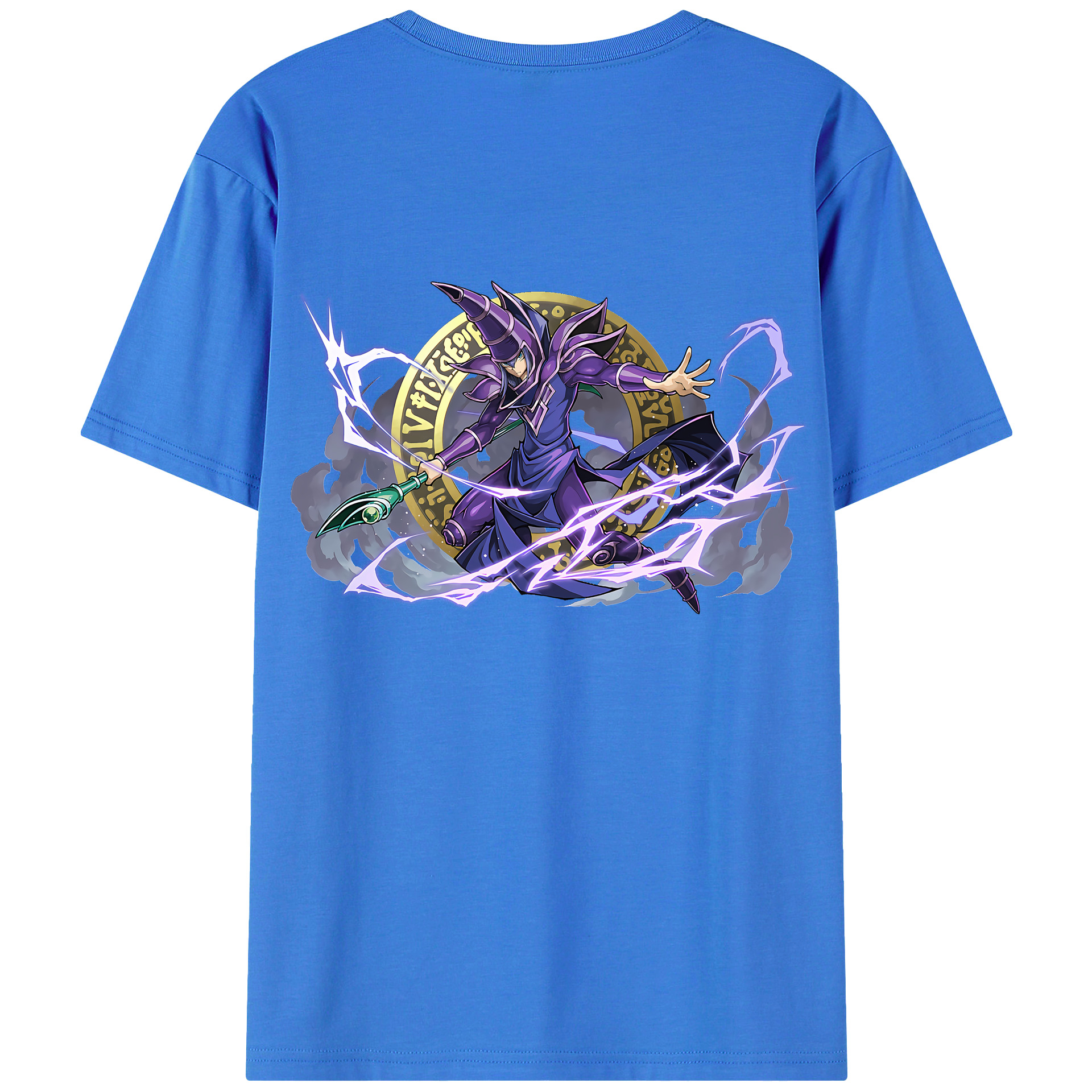 （画像用） 遊☆戯☆王 Yu-Gi-Oh! 綿100％ メンズ半袖Tシャツ（バックプリント） 通気性