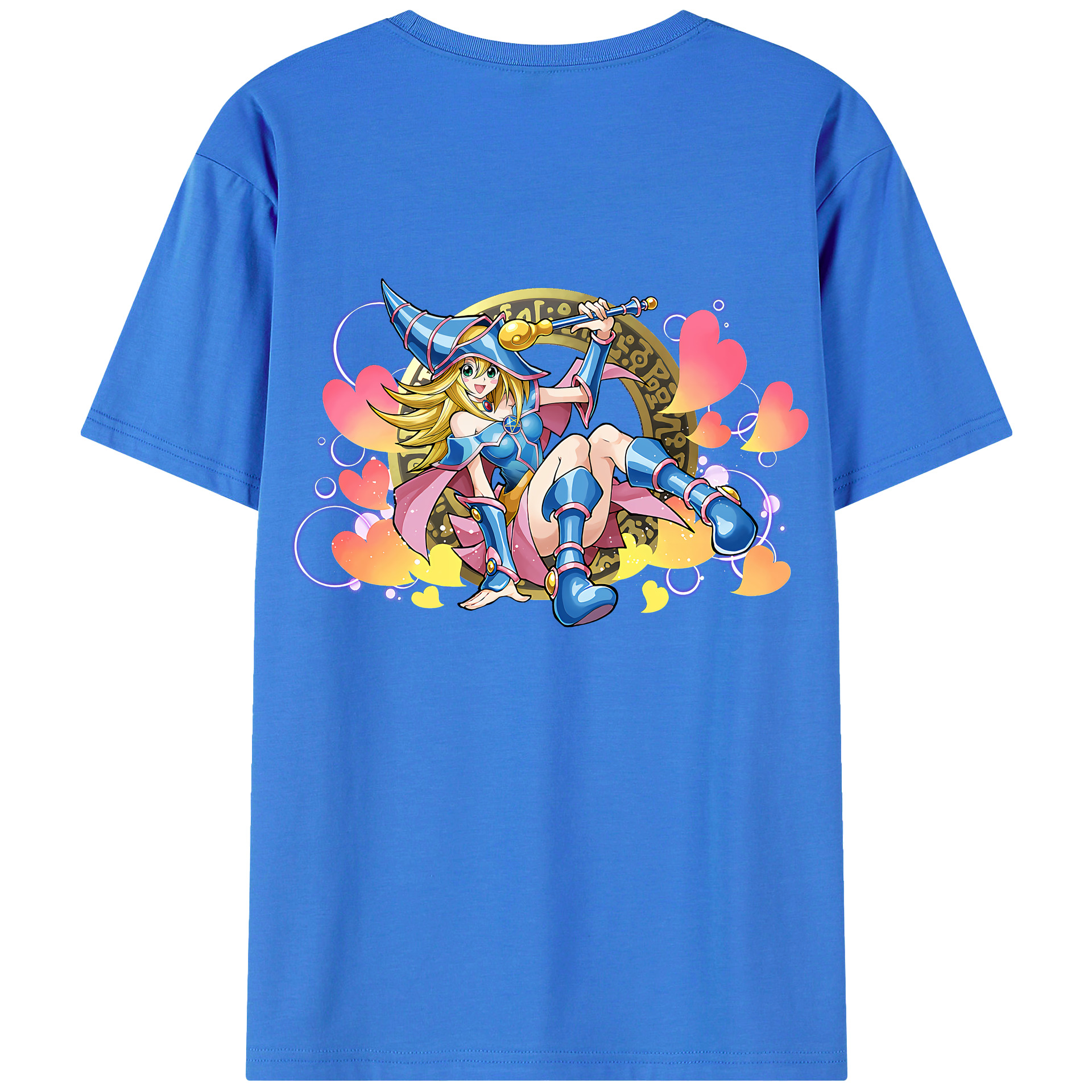 （画像用） 遊☆戯☆王 Yu-Gi-Oh! 綿100％ メンズ半袖Tシャツ（バックプリント） 通気性