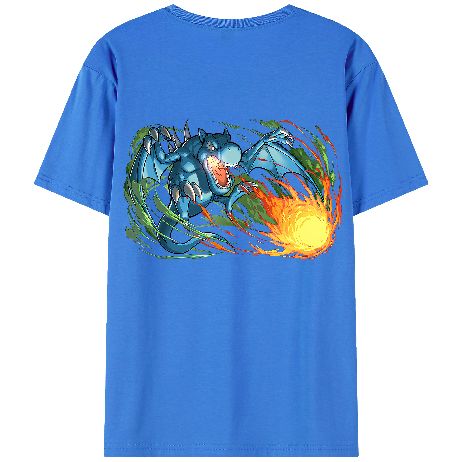 （画像用） 遊☆戯☆王 Yu-Gi-Oh! 綿100％ メンズ半袖Tシャツ（バックプリント） 通気性
