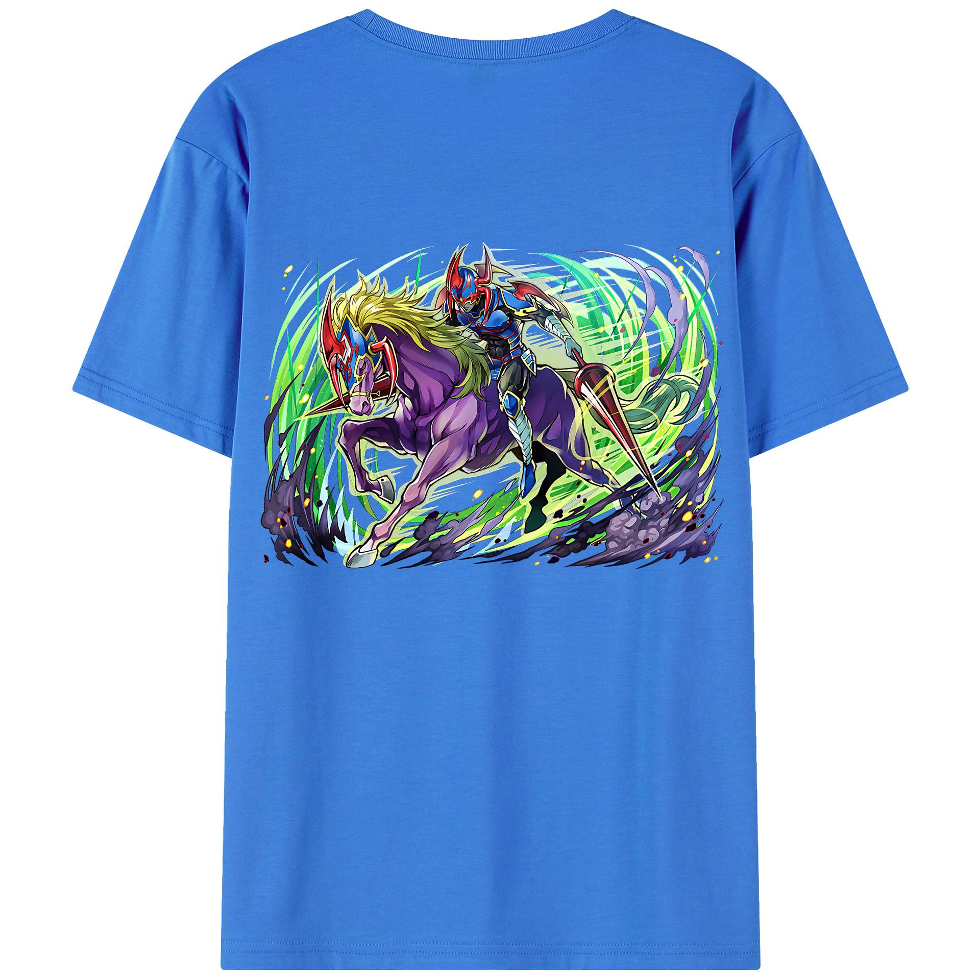 （画像用） 遊☆戯☆王 Yu-Gi-Oh! 綿100％ メンズ半袖Tシャツ（バックプリント） 通気性