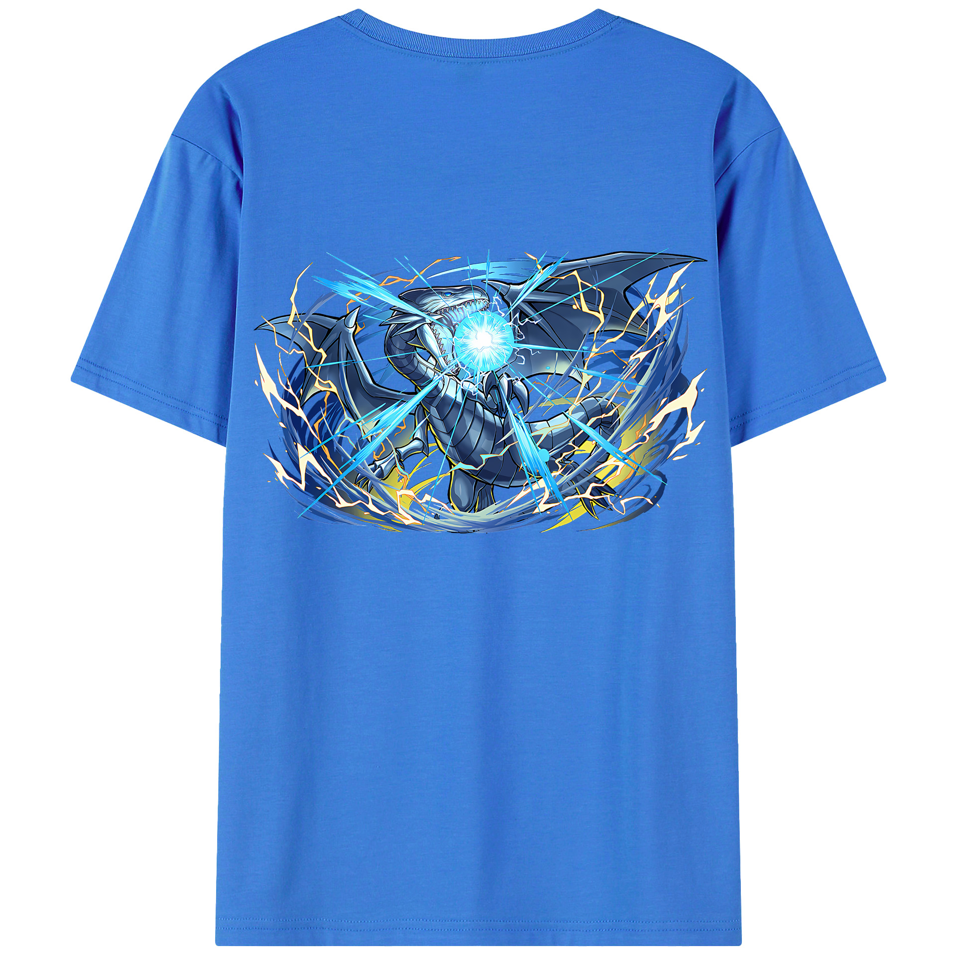 （画像用） 遊☆戯☆王 Yu-Gi-Oh! 綿100％ メンズ半袖Tシャツ（バックプリント） 通気性