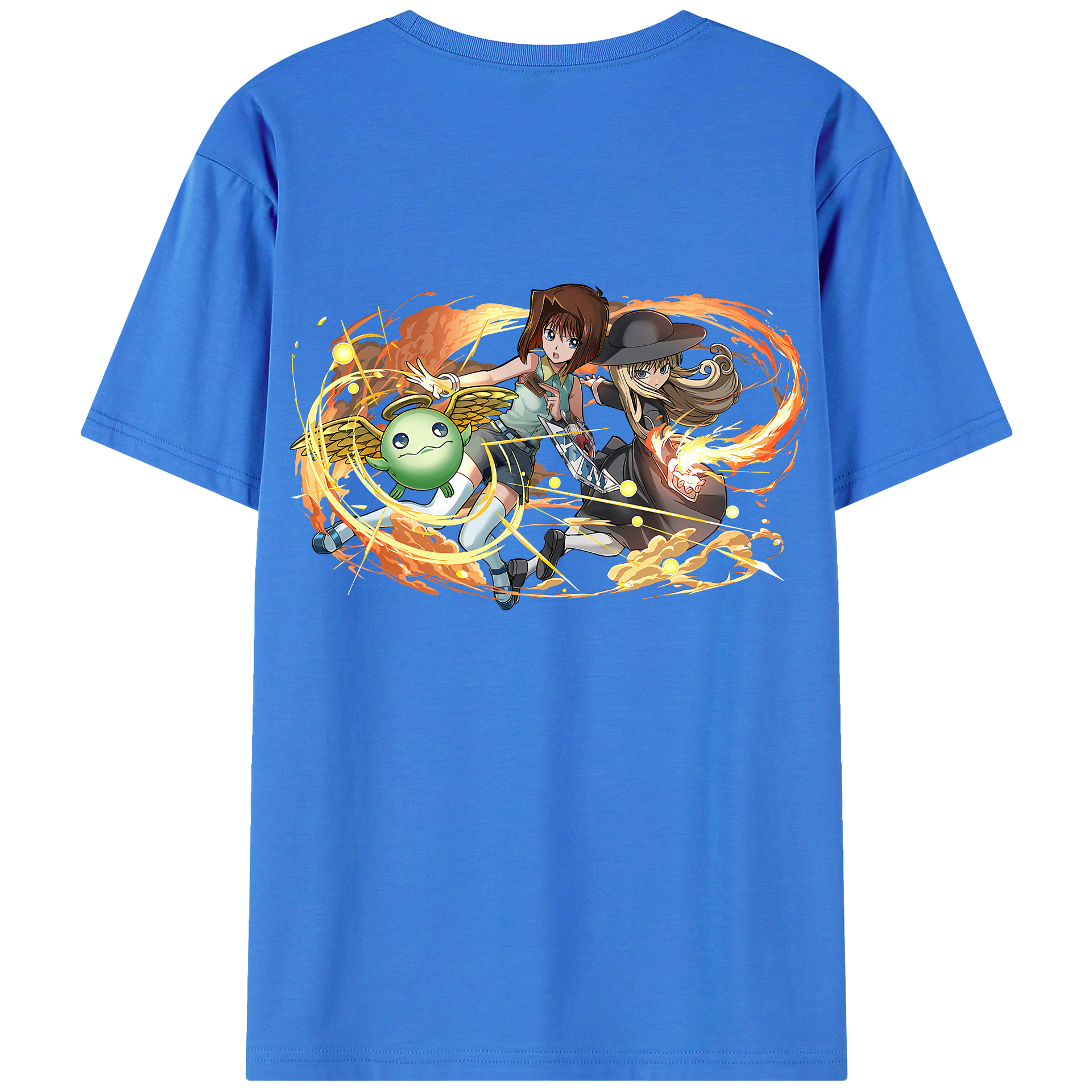 （画像用） 遊☆戯☆王 Yu-Gi-Oh! 綿100％ メンズ半袖Tシャツ（バックプリント） 通気性