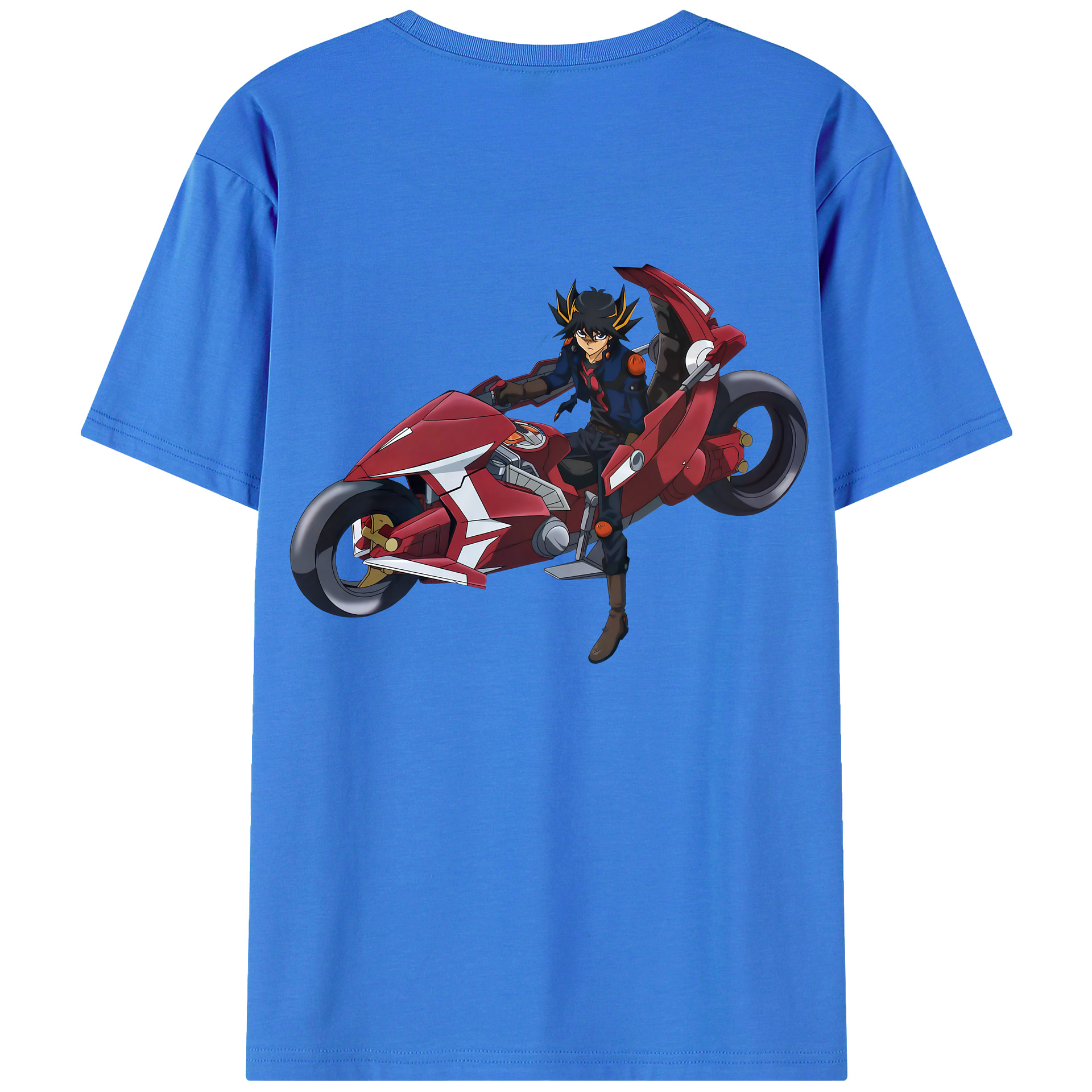 （画像用） 遊☆戯☆王 Yu-Gi-Oh! 綿100％ メンズ半袖Tシャツ（バックプリント） 通気性