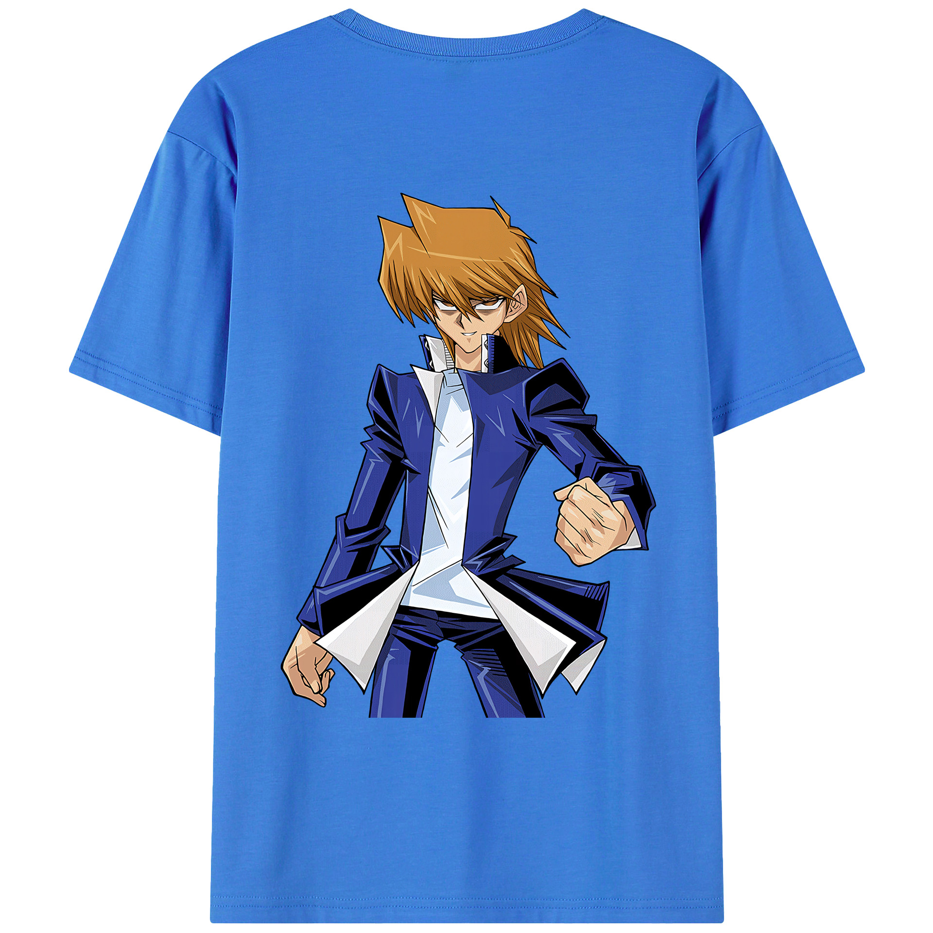 （画像用） 遊☆戯☆王 Yu-Gi-Oh! 綿100％ メンズ半袖Tシャツ（バックプリント） 通気性