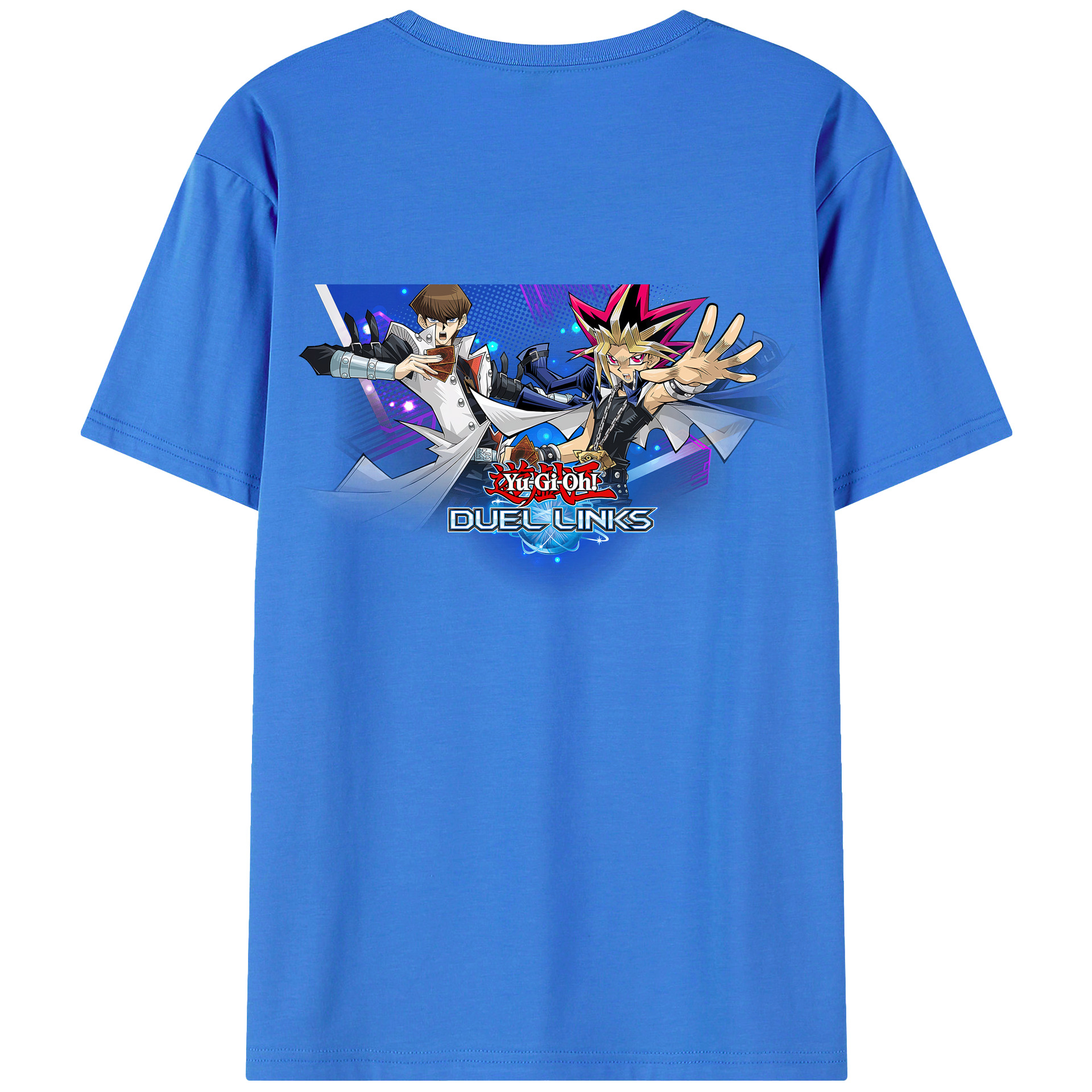 （画像用） 遊☆戯☆王 Yu-Gi-Oh! 綿100％ メンズ半袖Tシャツ（バックプリント） 通気性