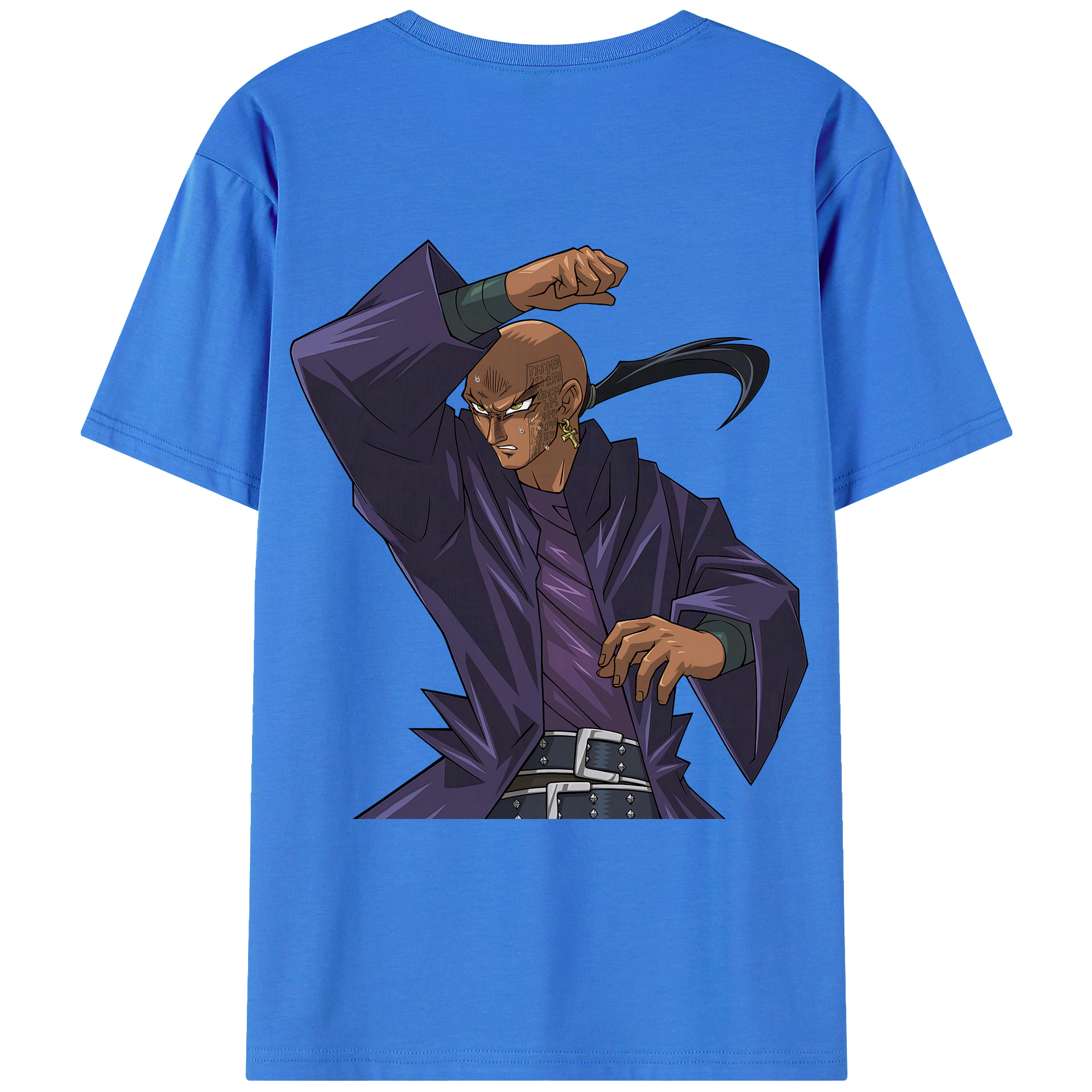 （画像用） 遊☆戯☆王 Yu-Gi-Oh! 綿100％ メンズ半袖Tシャツ（バックプリント） 通気性