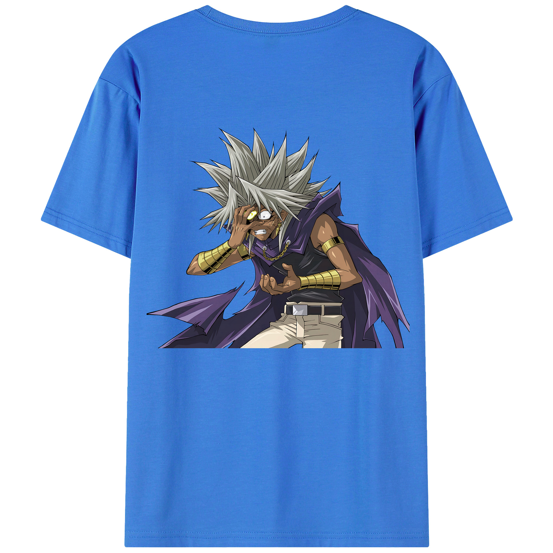 （画像用） 遊☆戯☆王 Yu-Gi-Oh! 綿100％ メンズ半袖Tシャツ（バックプリント） 通気性