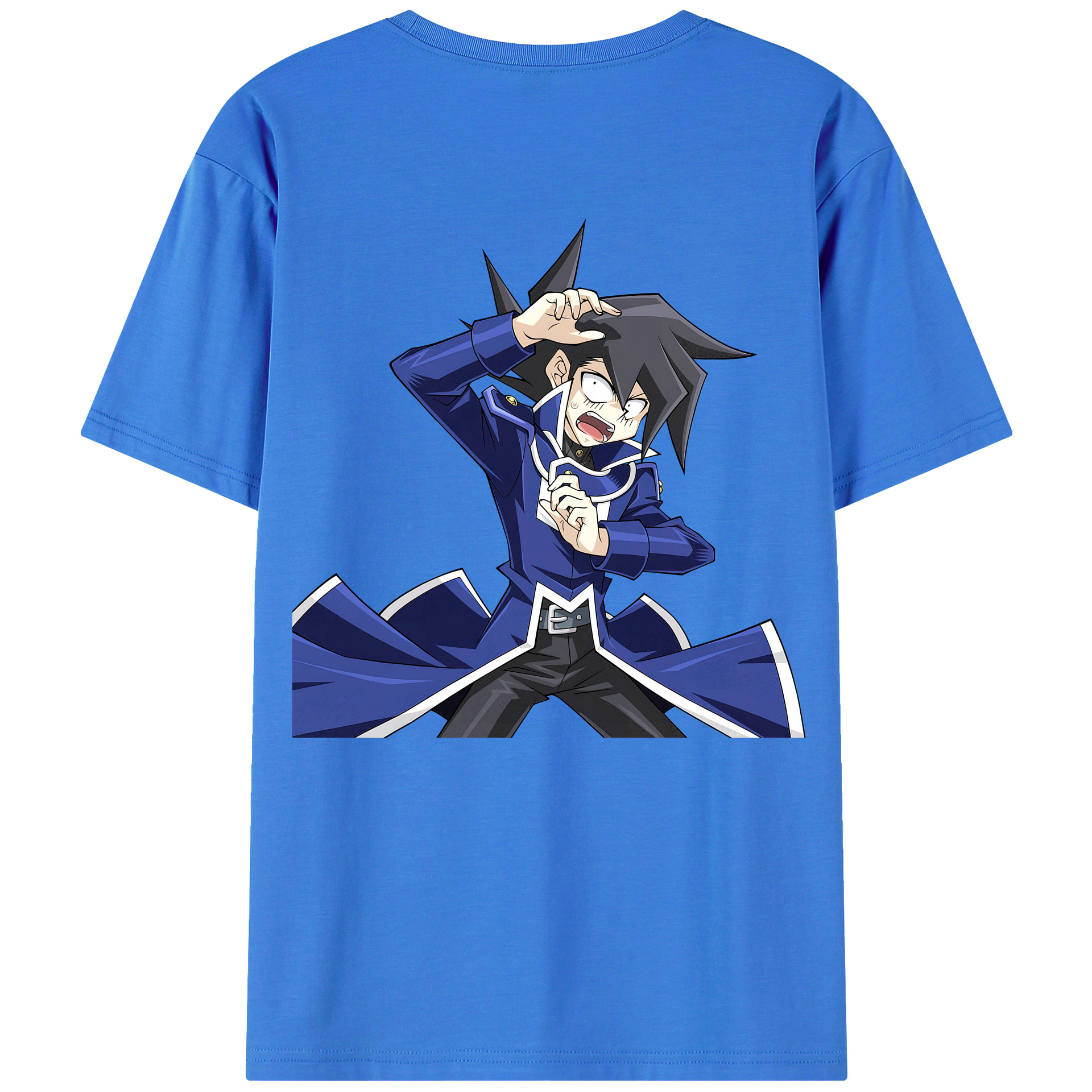 （画像用） 遊☆戯☆王 Yu-Gi-Oh! 綿100％ メンズ半袖Tシャツ（バックプリント） 通気性