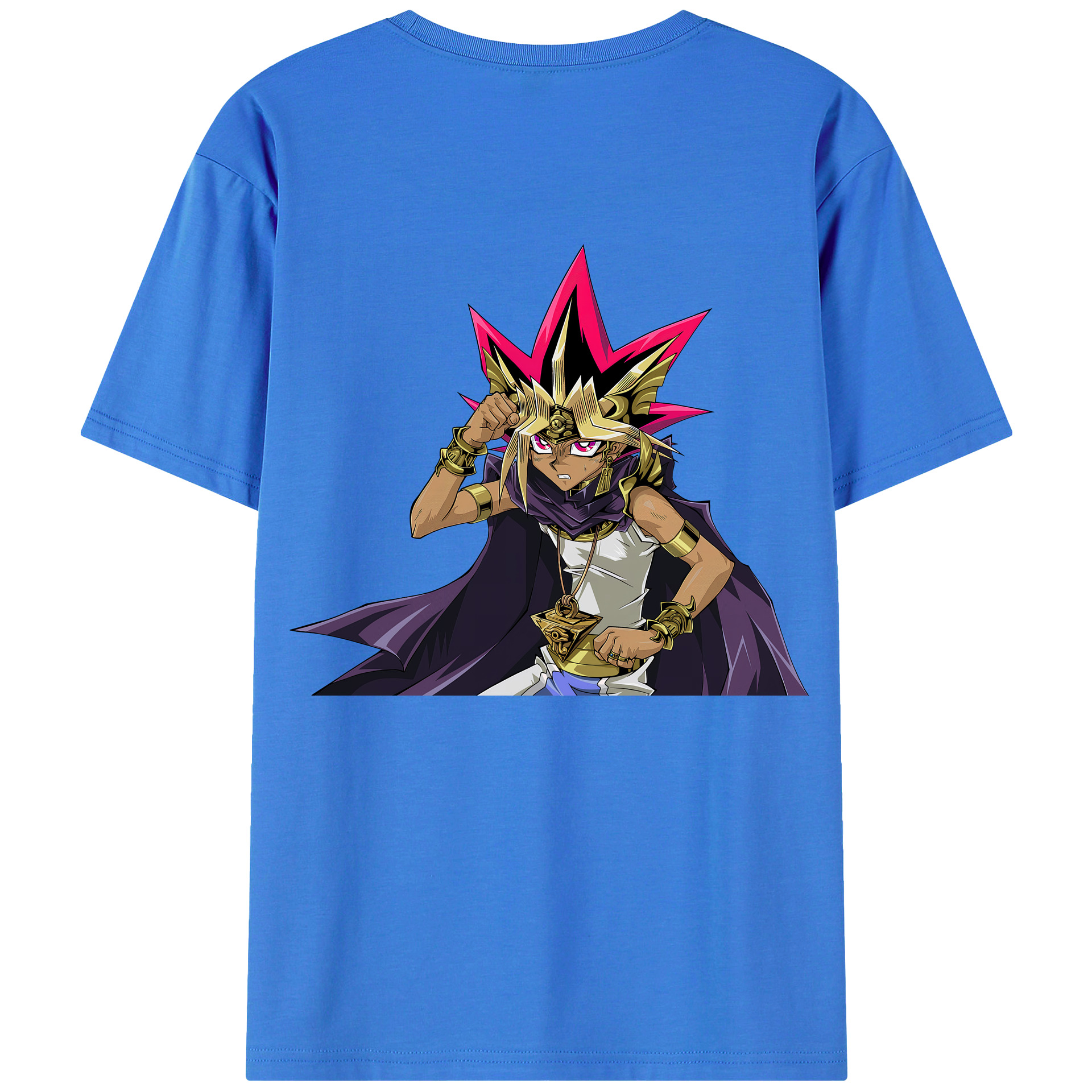 （画像用） 遊☆戯☆王 Yu-Gi-Oh! 綿100％ メンズ半袖Tシャツ（バックプリント） 通気性