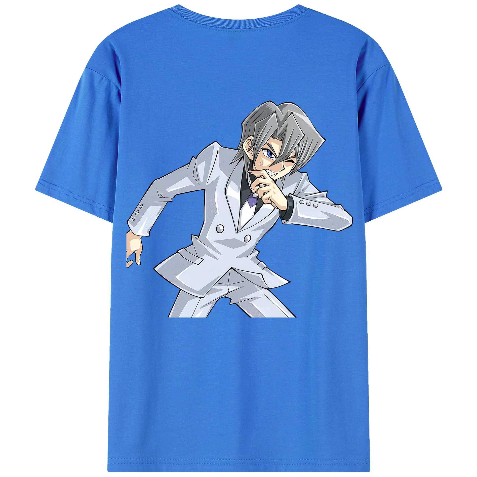 （画像用） 遊☆戯☆王 Yu-Gi-Oh! 綿100％ メンズ半袖Tシャツ（バックプリント） 通気性