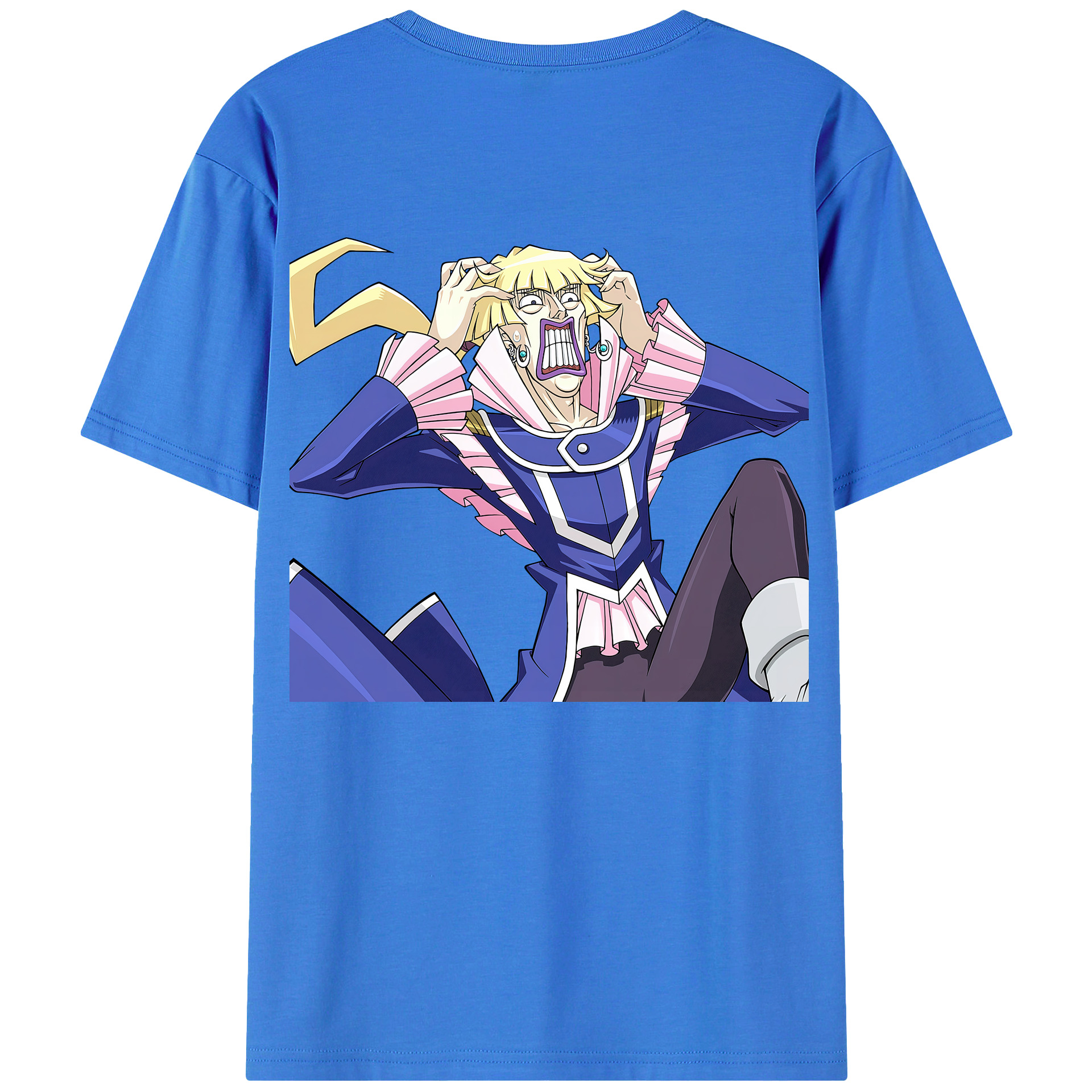 （画像用） 遊☆戯☆王 Yu-Gi-Oh! 綿100％ メンズ半袖Tシャツ（バックプリント） 通気性