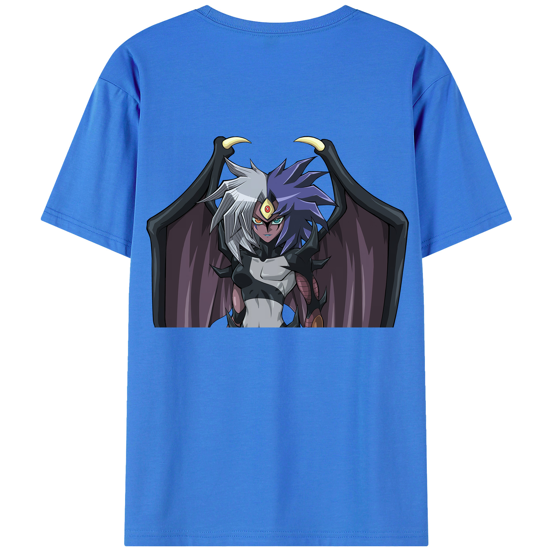 （画像用） 遊☆戯☆王 Yu-Gi-Oh! 綿100％ メンズ半袖Tシャツ（バックプリント） 通気性