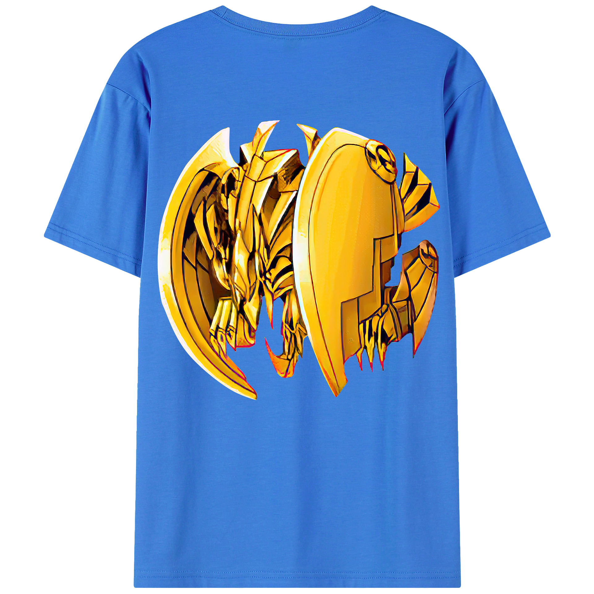 （画像用） 遊☆戯☆王 Yu-Gi-Oh! 綿100％ メンズ半袖Tシャツ（バックプリント） 通気性
