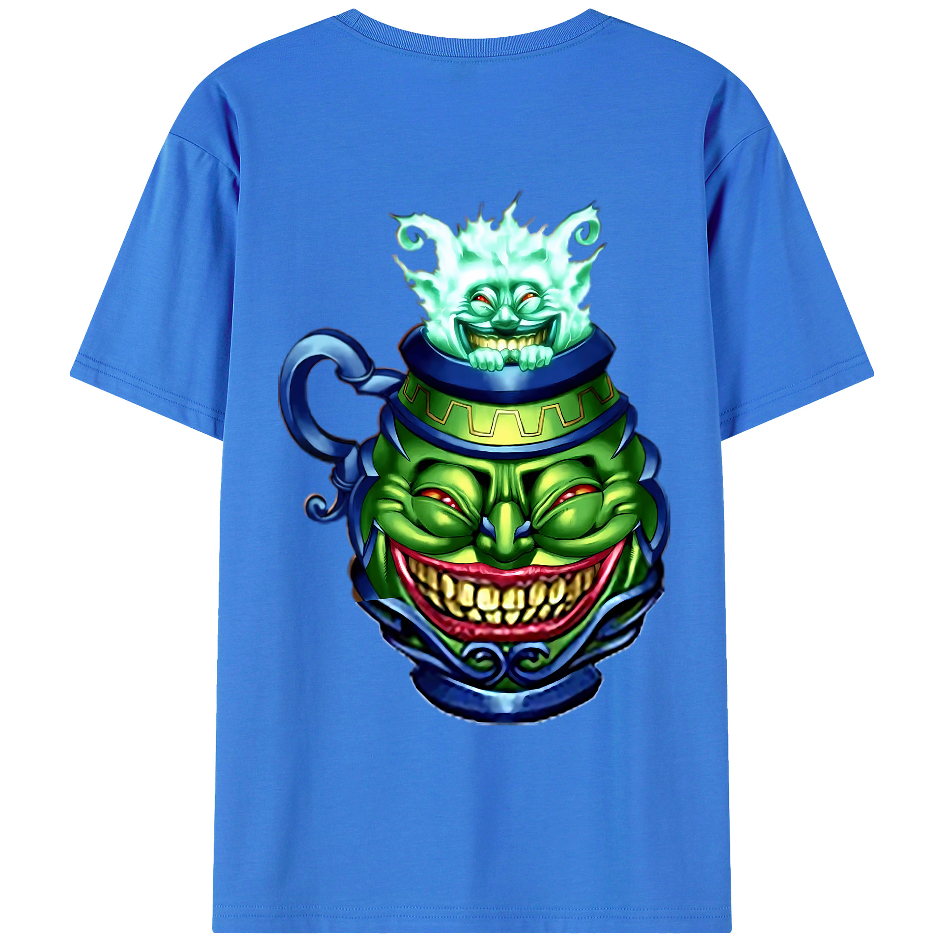 （画像用） 遊☆戯☆王 Yu-Gi-Oh! 綿100％ メンズ半袖Tシャツ（バックプリント） 通気性