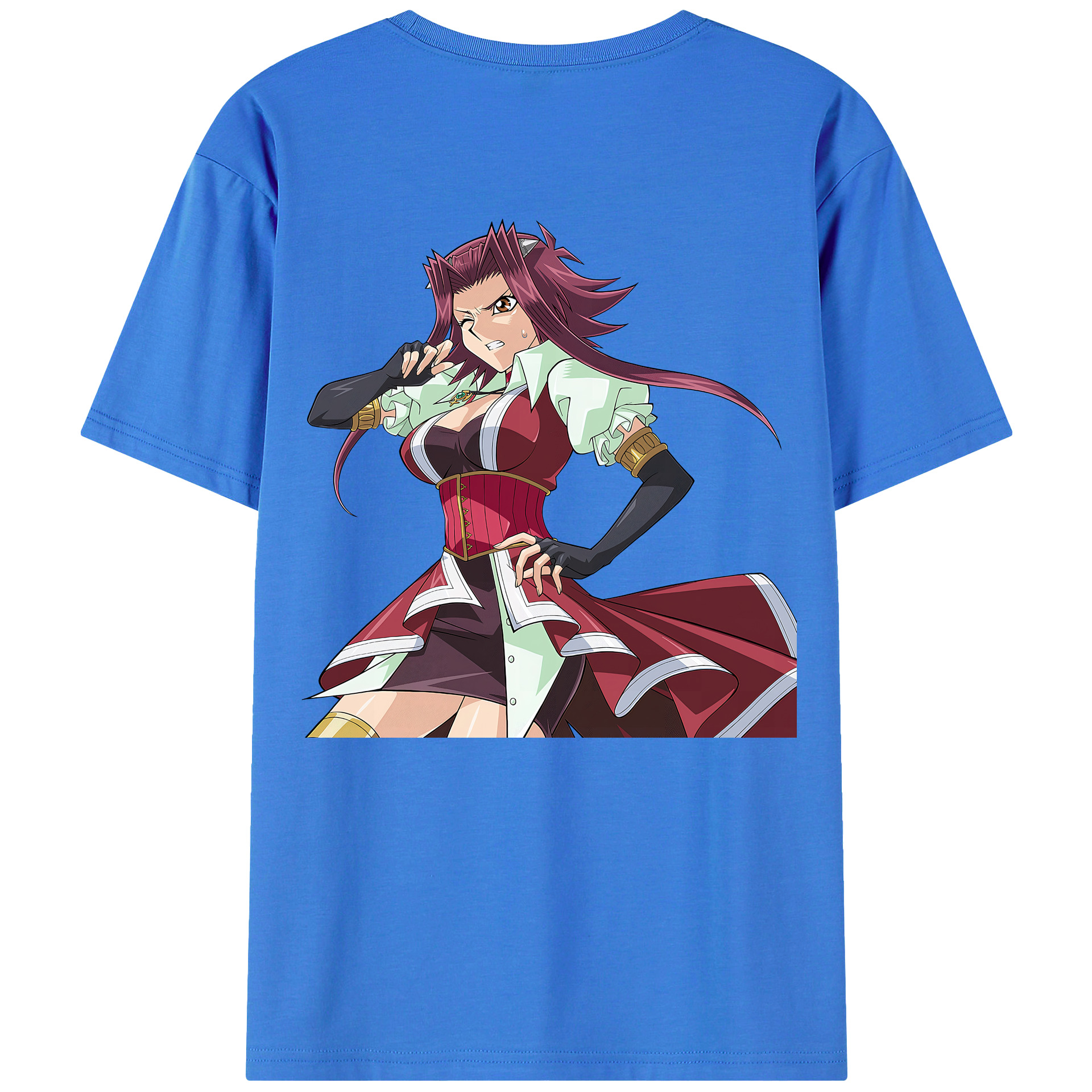 （画像用） 遊☆戯☆王 Yu-Gi-Oh! 綿100％ メンズ半袖Tシャツ（バックプリント） 通気性