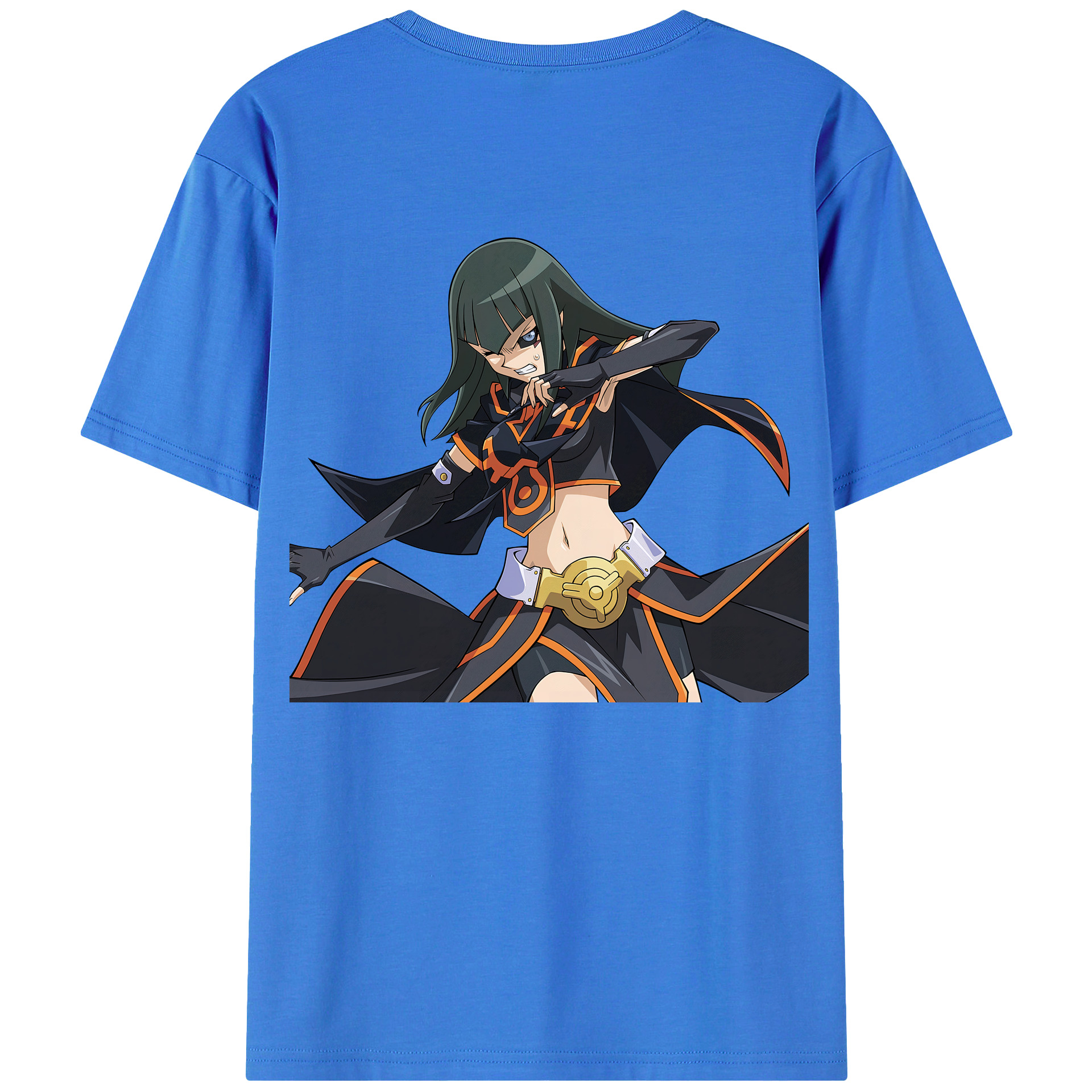 （画像用） 遊☆戯☆王 Yu-Gi-Oh! 綿100％ メンズ半袖Tシャツ（バックプリント） 通気性