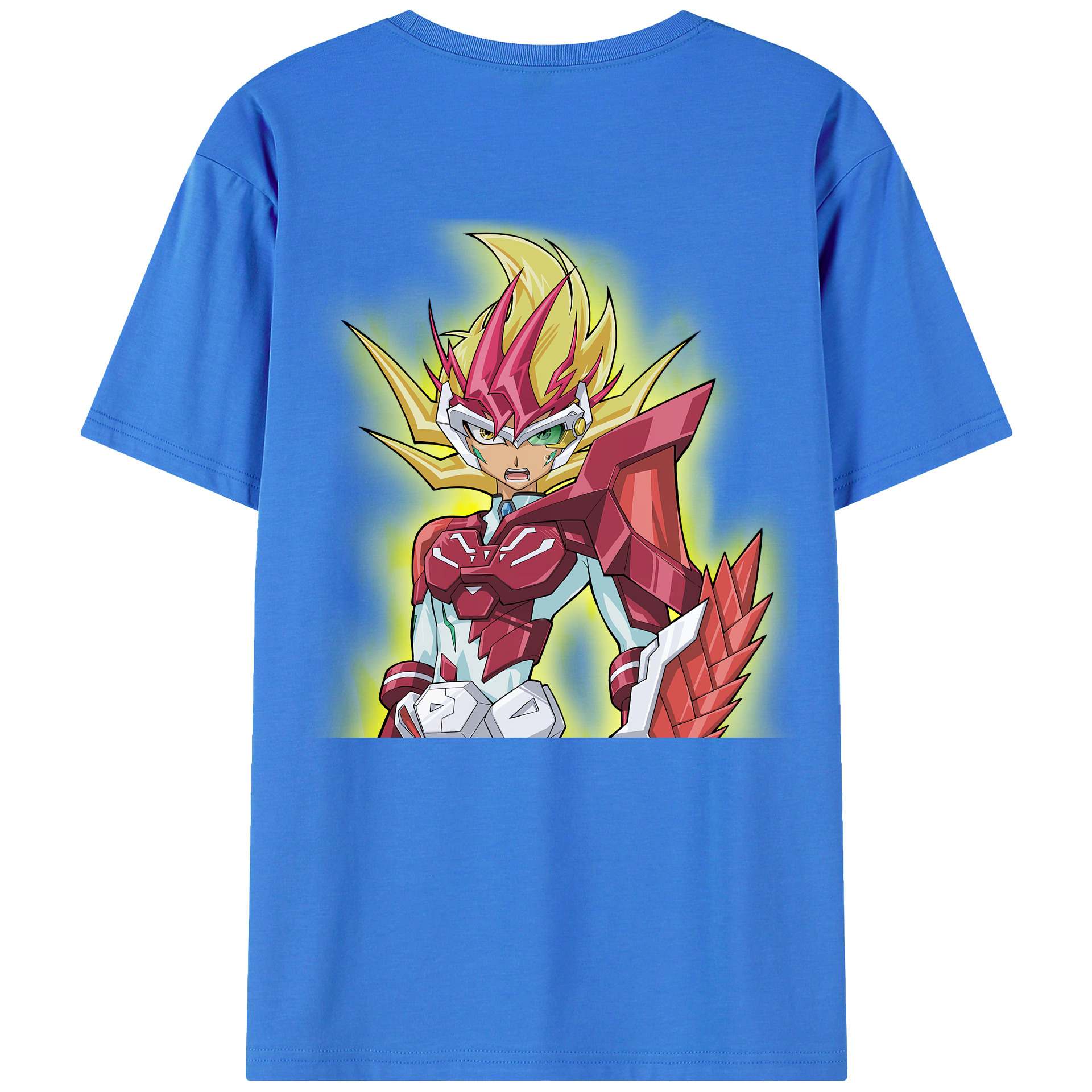 （画像用） 遊☆戯☆王 Yu-Gi-Oh! 綿100％ メンズ半袖Tシャツ（バックプリント） 通気性