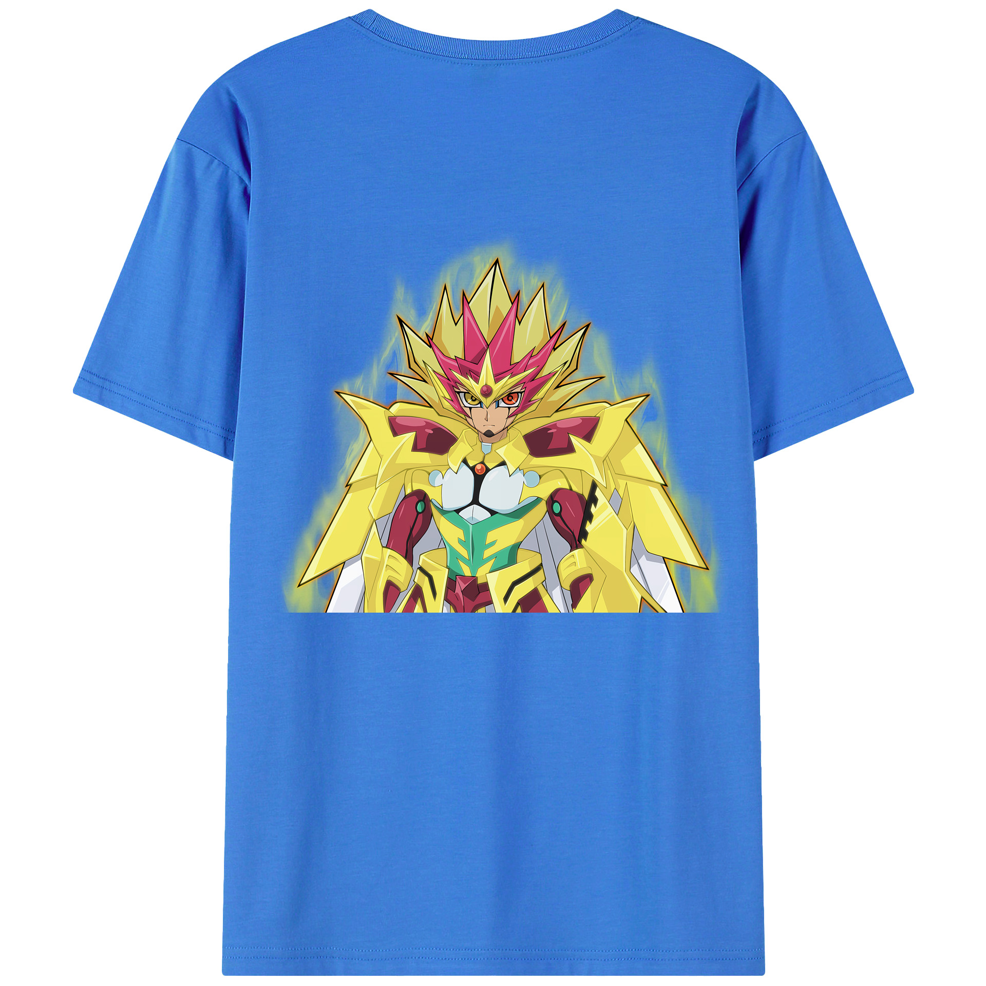（画像用） 遊☆戯☆王 Yu-Gi-Oh! 綿100％ メンズ半袖Tシャツ（バックプリント） 通気性
