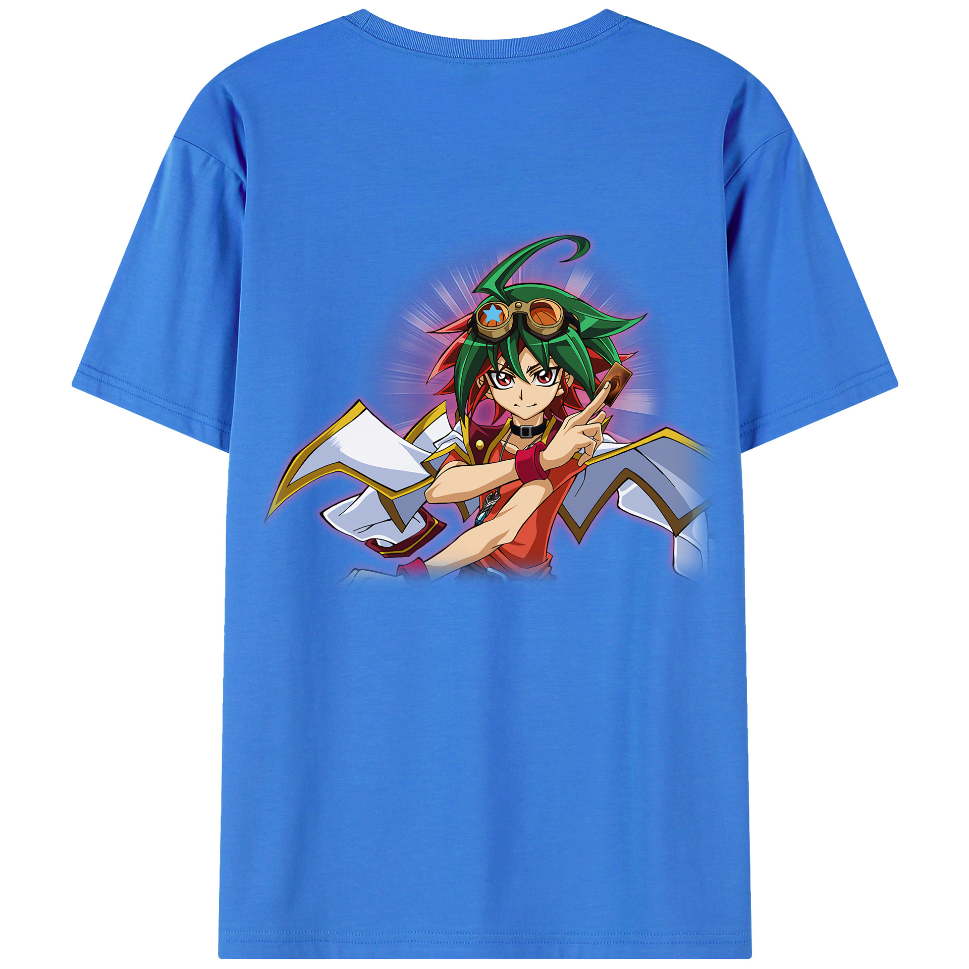 （画像用） 遊☆戯☆王 Yu-Gi-Oh! 綿100％ メンズ半袖Tシャツ（バックプリント） 通気性
