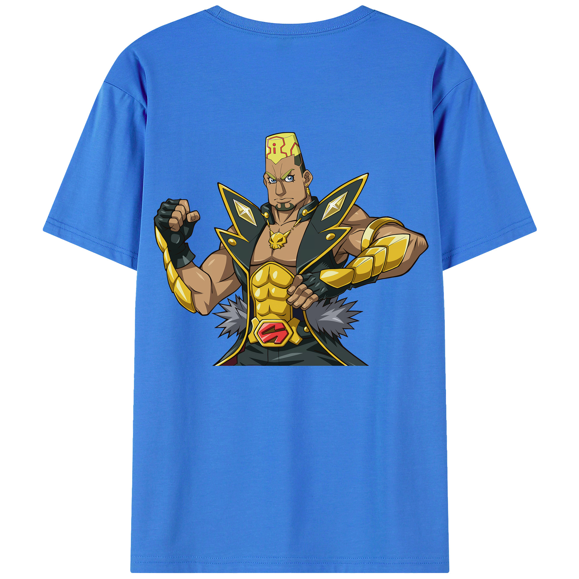 （画像用） 遊☆戯☆王 Yu-Gi-Oh! 綿100％ メンズ半袖Tシャツ（バックプリント） 通気性