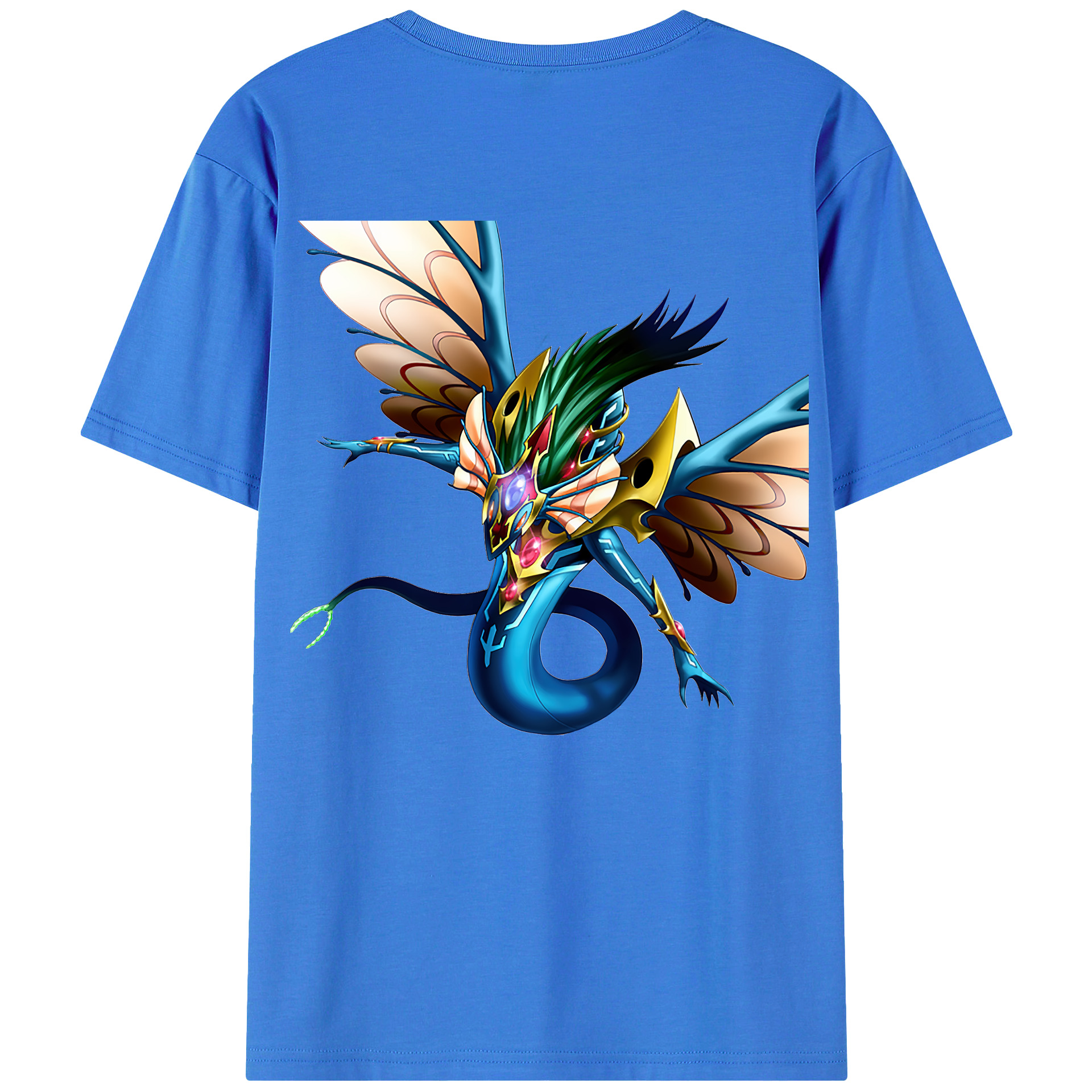 （画像用） 遊☆戯☆王 Yu-Gi-Oh! 綿100％ メンズ半袖Tシャツ（バックプリント） 通気性