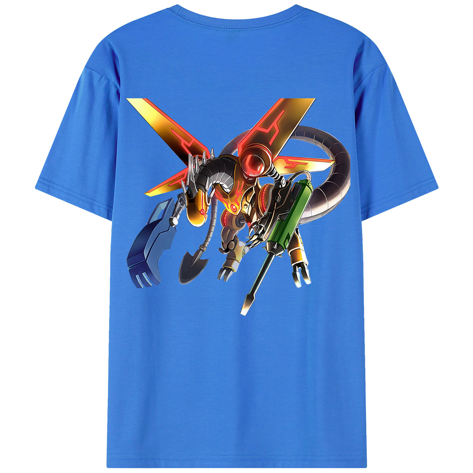 （画像用） 遊☆戯☆王 Yu-Gi-Oh! 綿100％ メンズ半袖Tシャツ（バックプリント） 通気性