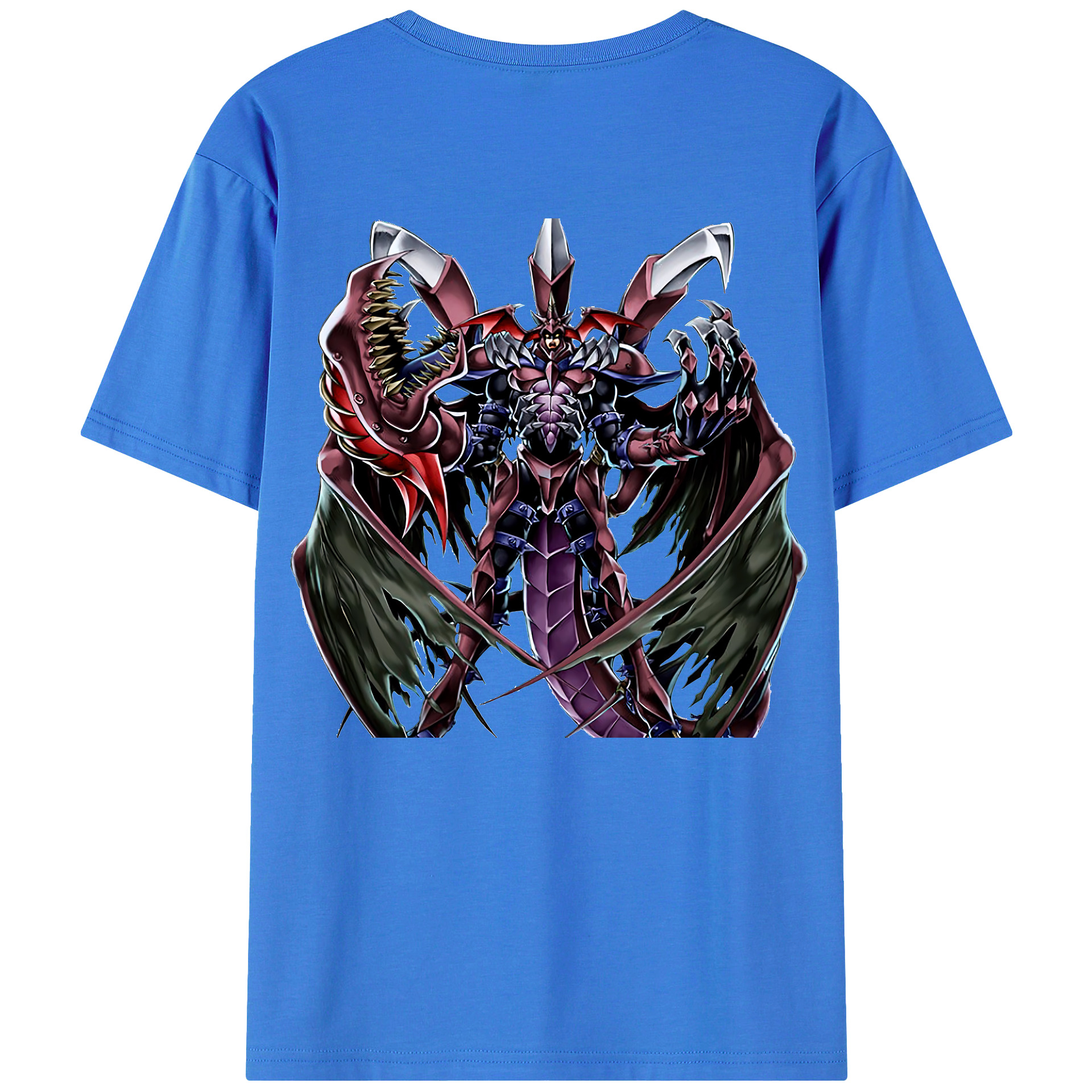 （画像用） 遊☆戯☆王 Yu-Gi-Oh! 綿100％ メンズ半袖Tシャツ（バックプリント） 通気性