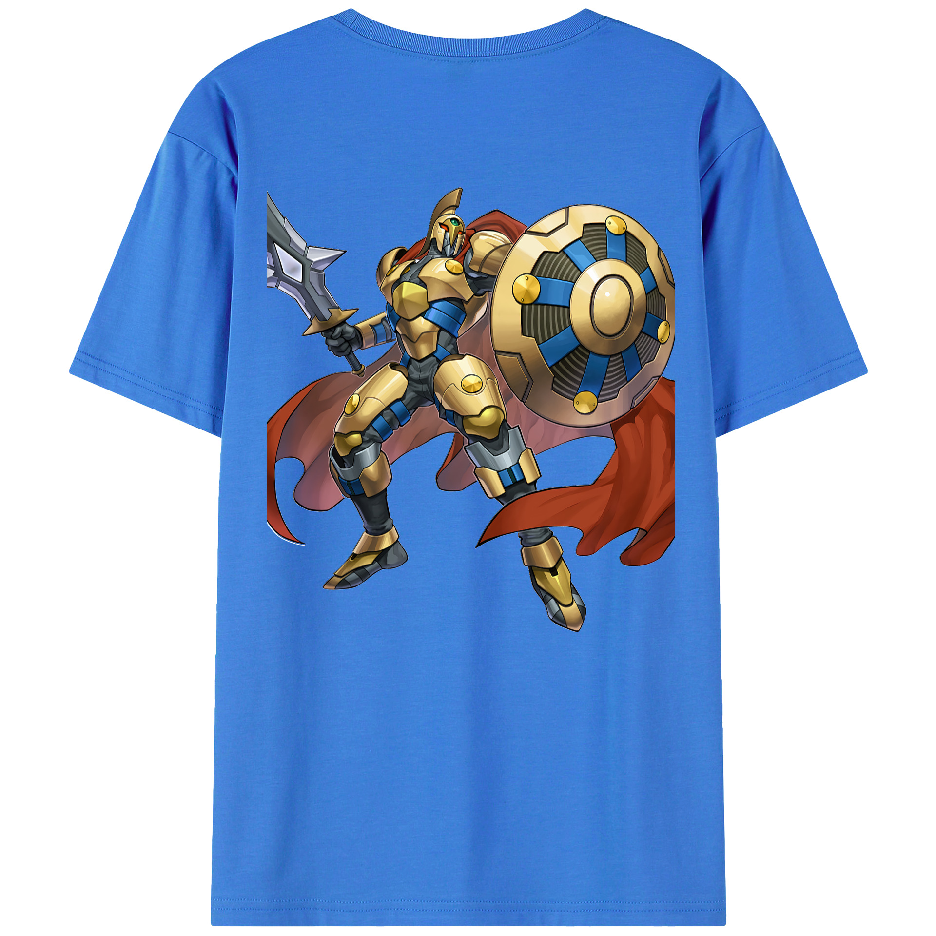（画像用） 遊☆戯☆王 Yu-Gi-Oh! 綿100％ メンズ半袖Tシャツ（バックプリント） 通気性
