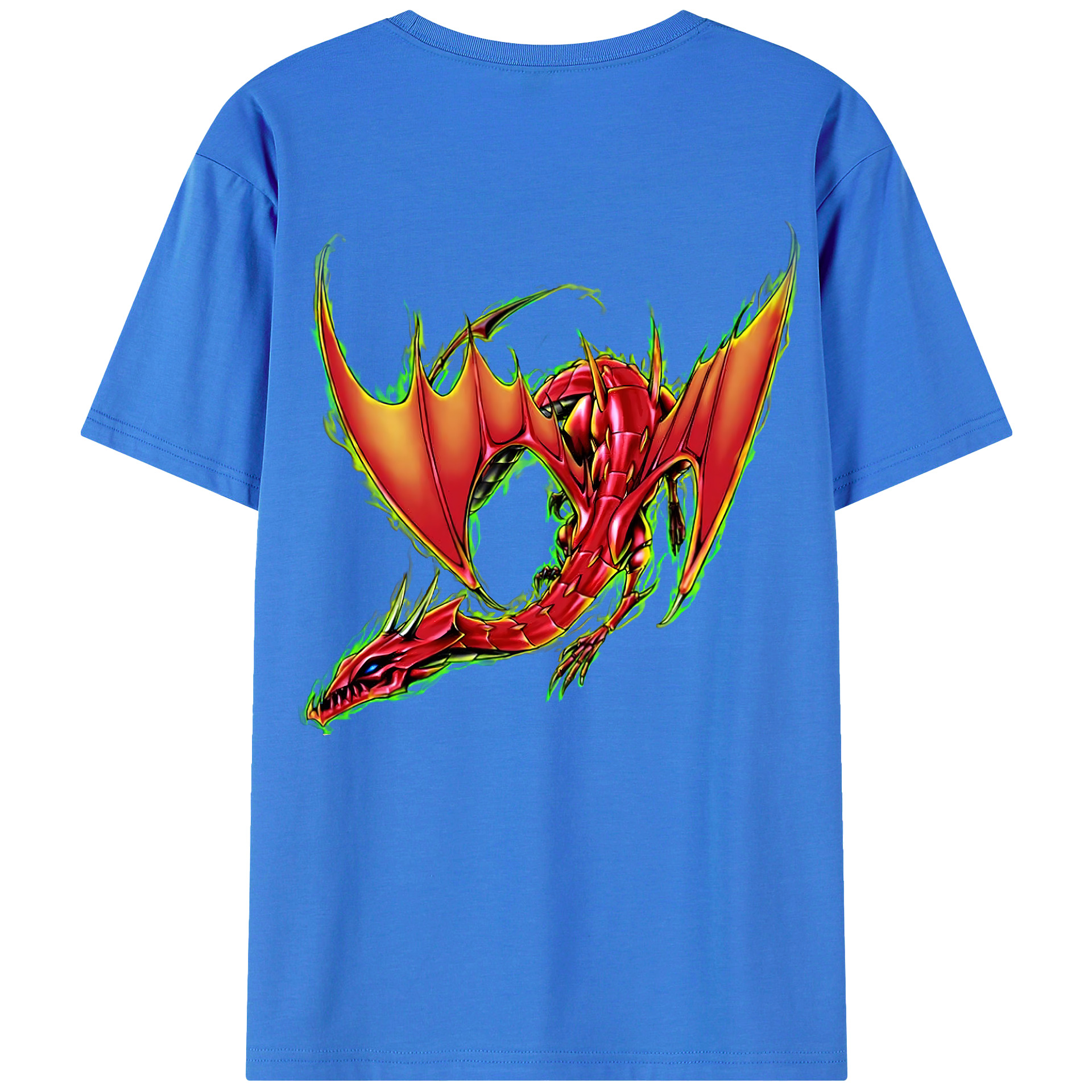 （画像用） 遊☆戯☆王 Yu-Gi-Oh! 綿100％ メンズ半袖Tシャツ（バックプリント） 通気性