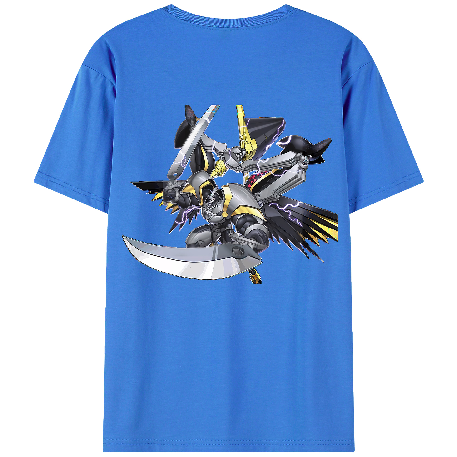 （画像用） 遊☆戯☆王 Yu-Gi-Oh! 綿100％ メンズ半袖Tシャツ（バックプリント） 通気性