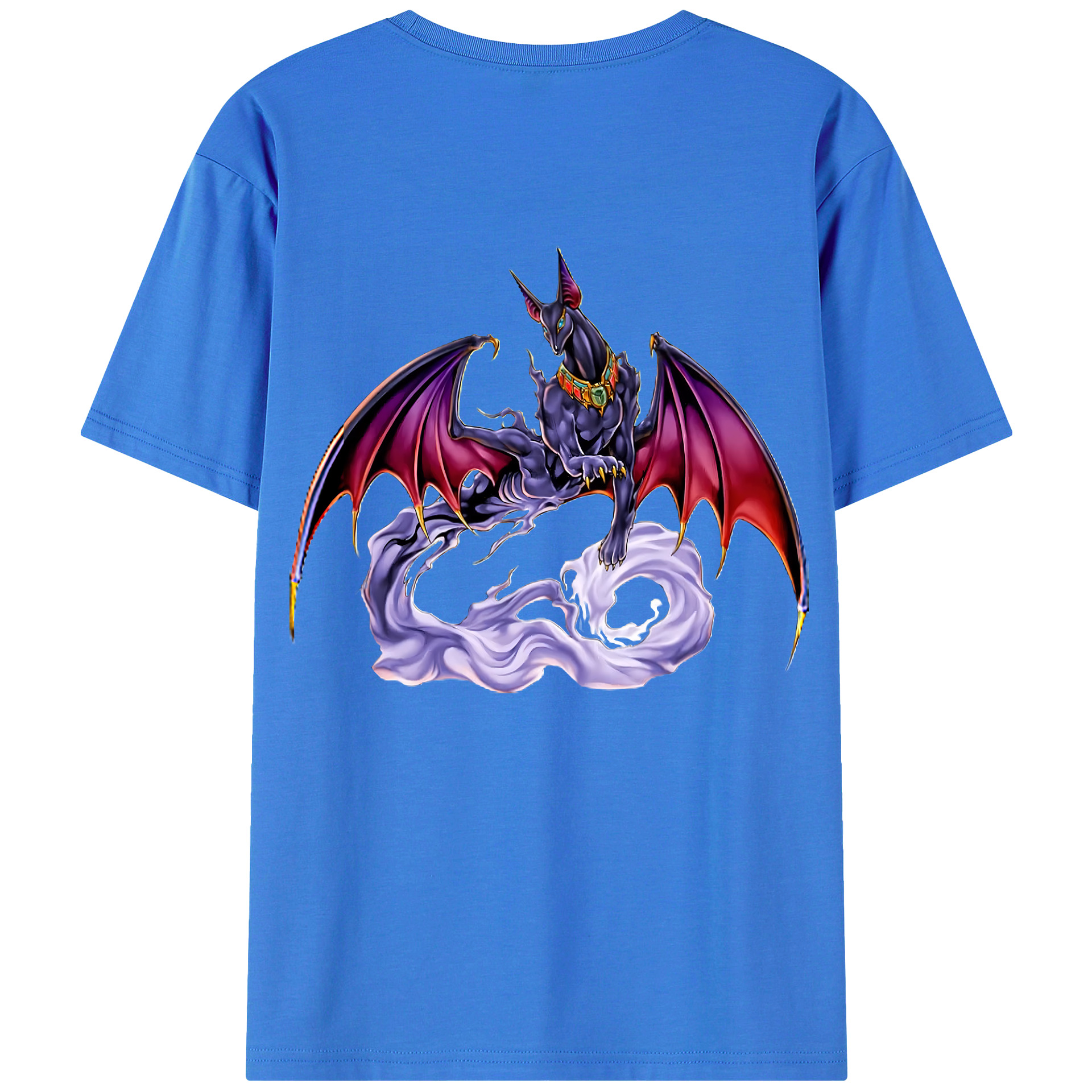 （画像用） 遊☆戯☆王 Yu-Gi-Oh! 綿100％ メンズ半袖Tシャツ（バックプリント） 通気性