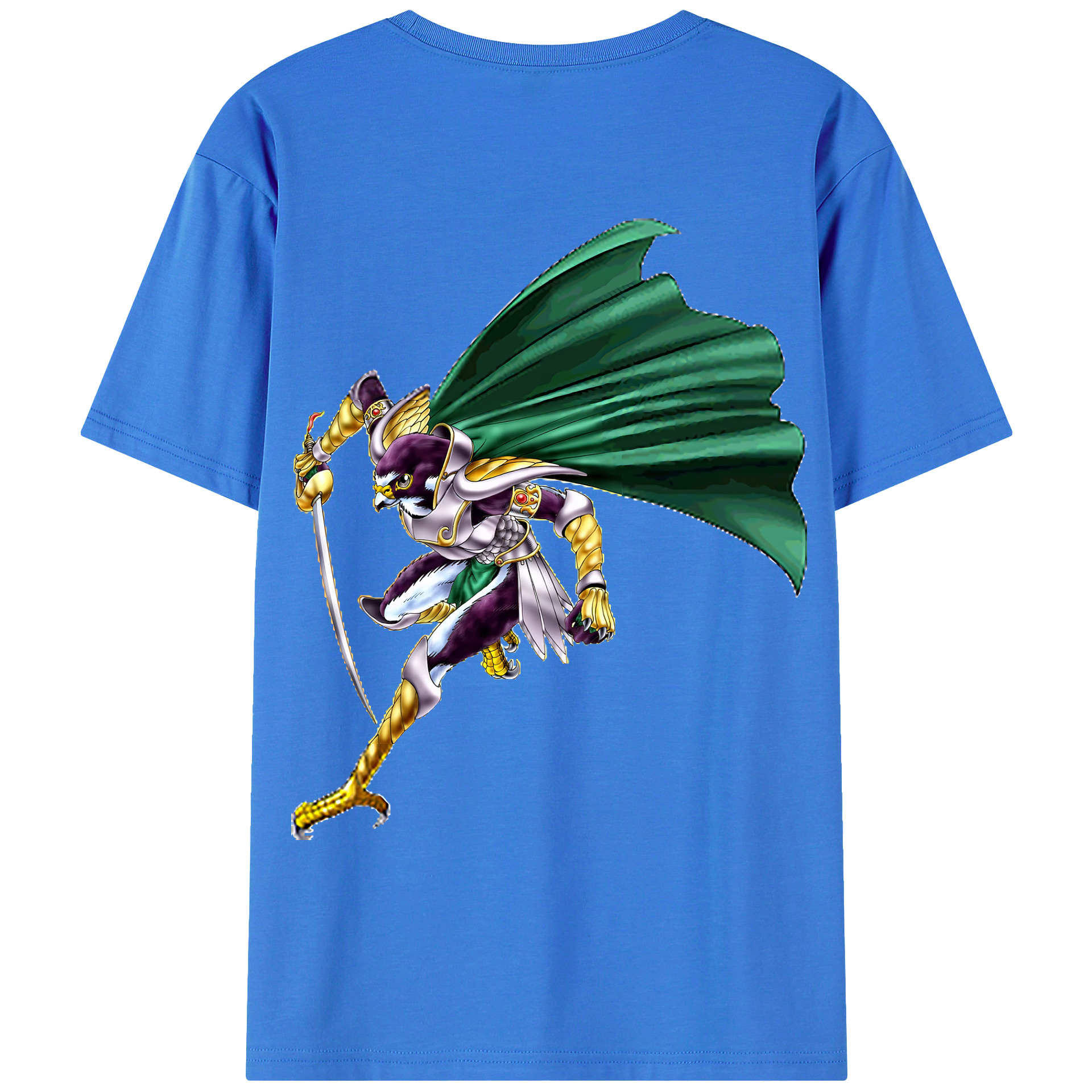 （画像用） 遊☆戯☆王 Yu-Gi-Oh! 綿100％ メンズ半袖Tシャツ（バックプリント） 通気性