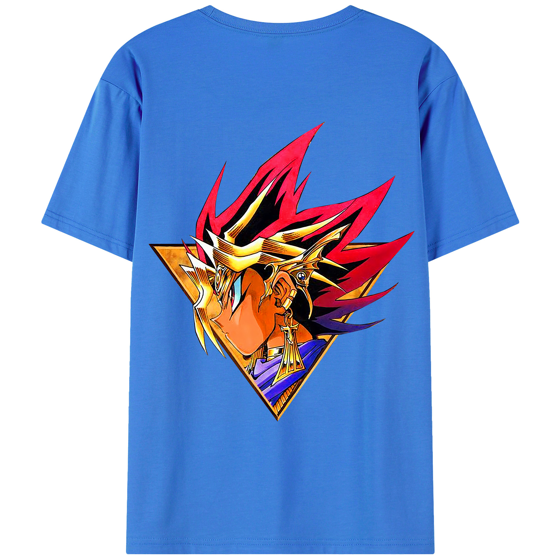 （画像用） 遊☆戯☆王 Yu-Gi-Oh! 綿100％ メンズ半袖Tシャツ（バックプリント） 通気性