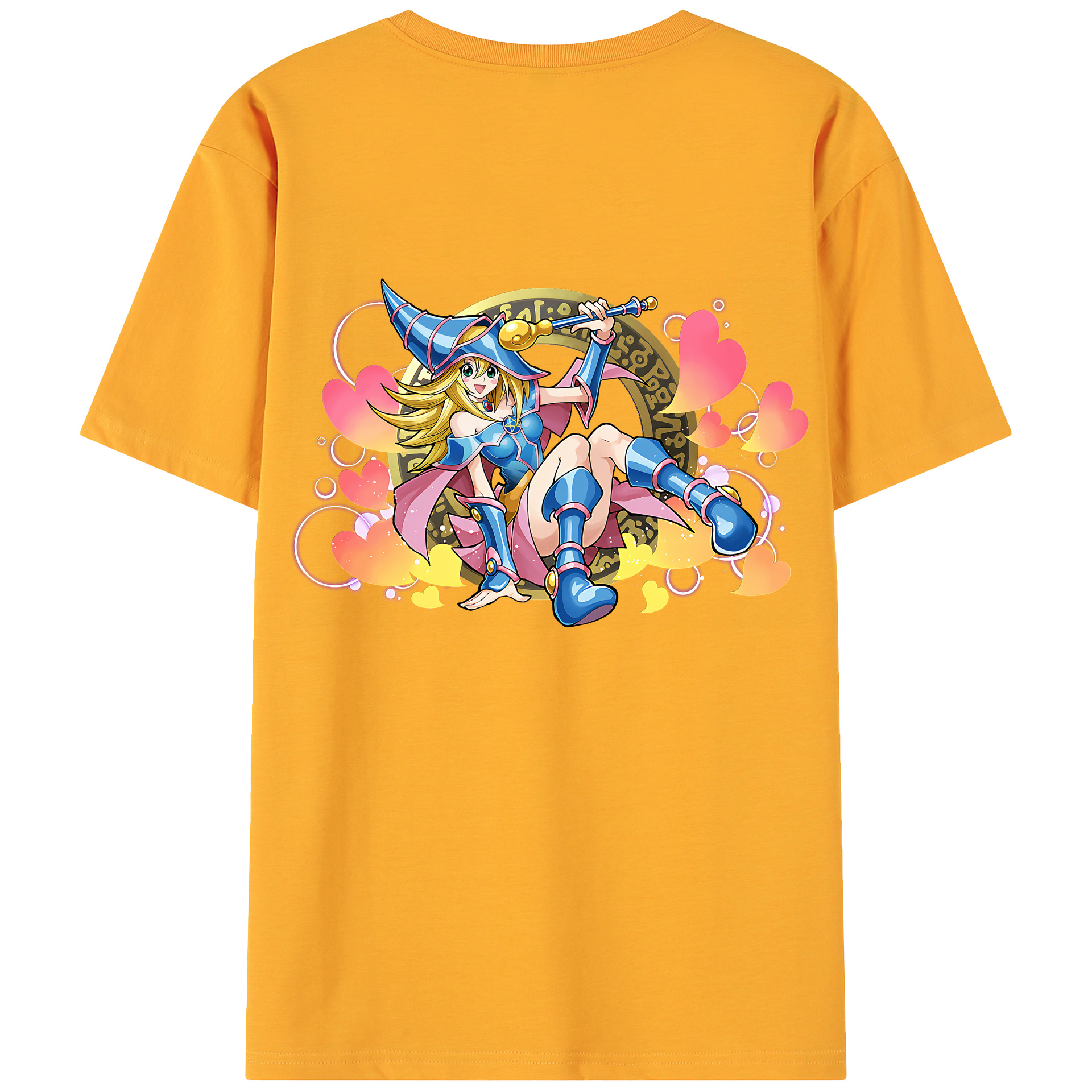 （画像用） 遊☆戯☆王 Yu-Gi-Oh! 綿100％ メンズ半袖Tシャツ（バックプリント） 通気性